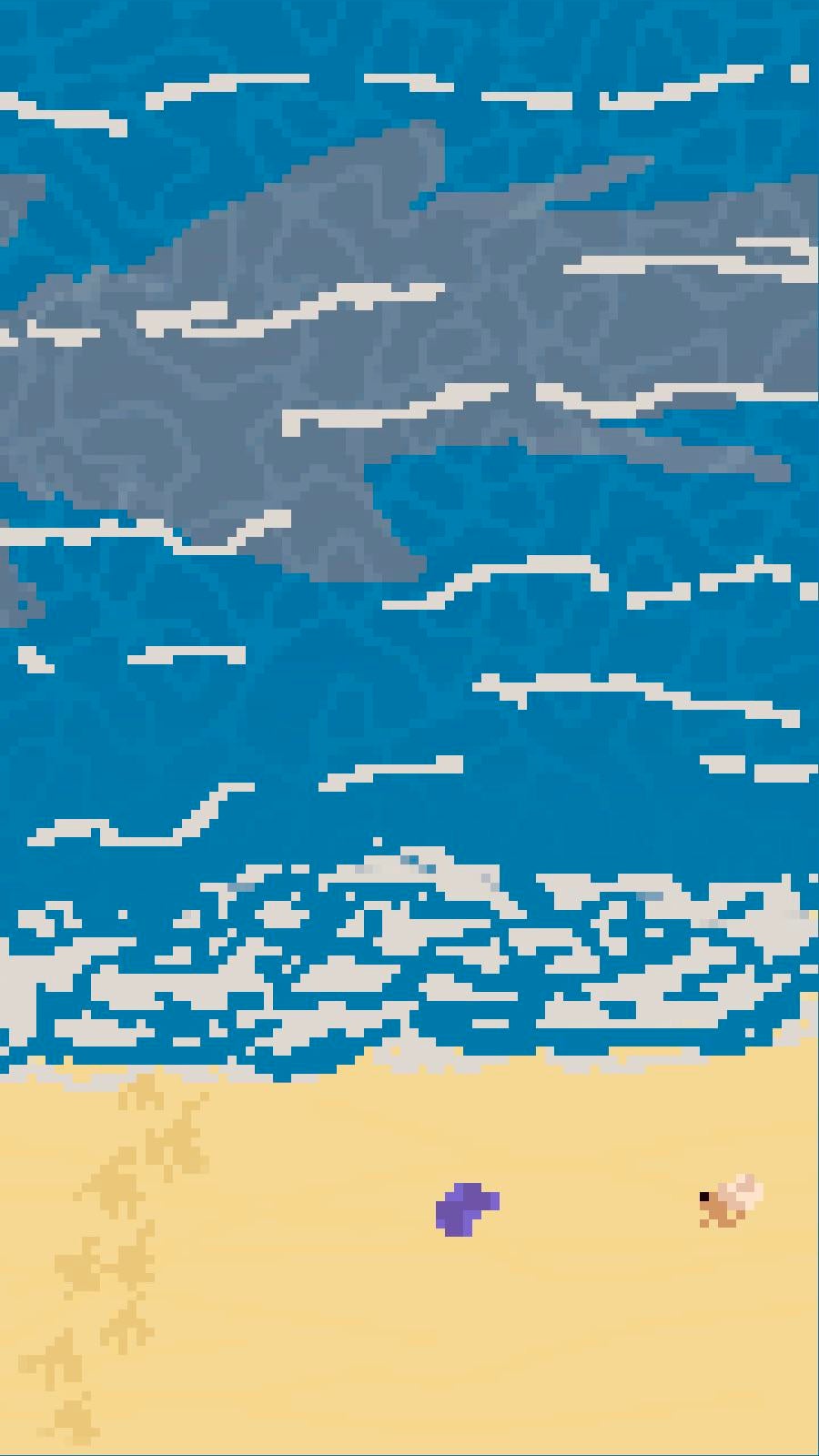 Pixel Ocean Background