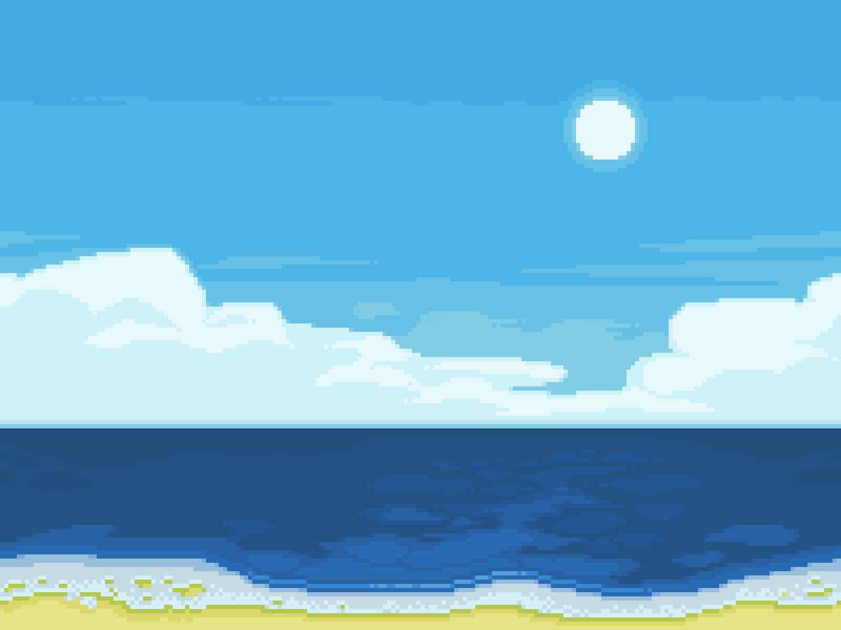 Pixel Ocean Background