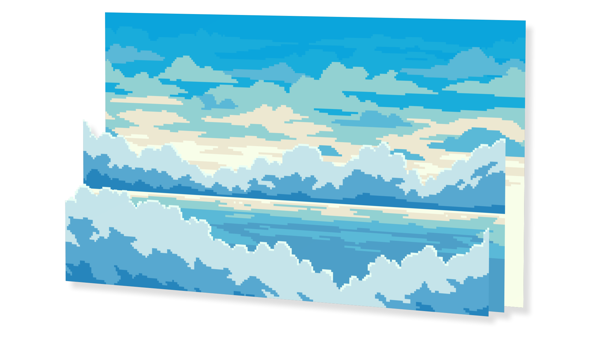 Pixel Ocean Background