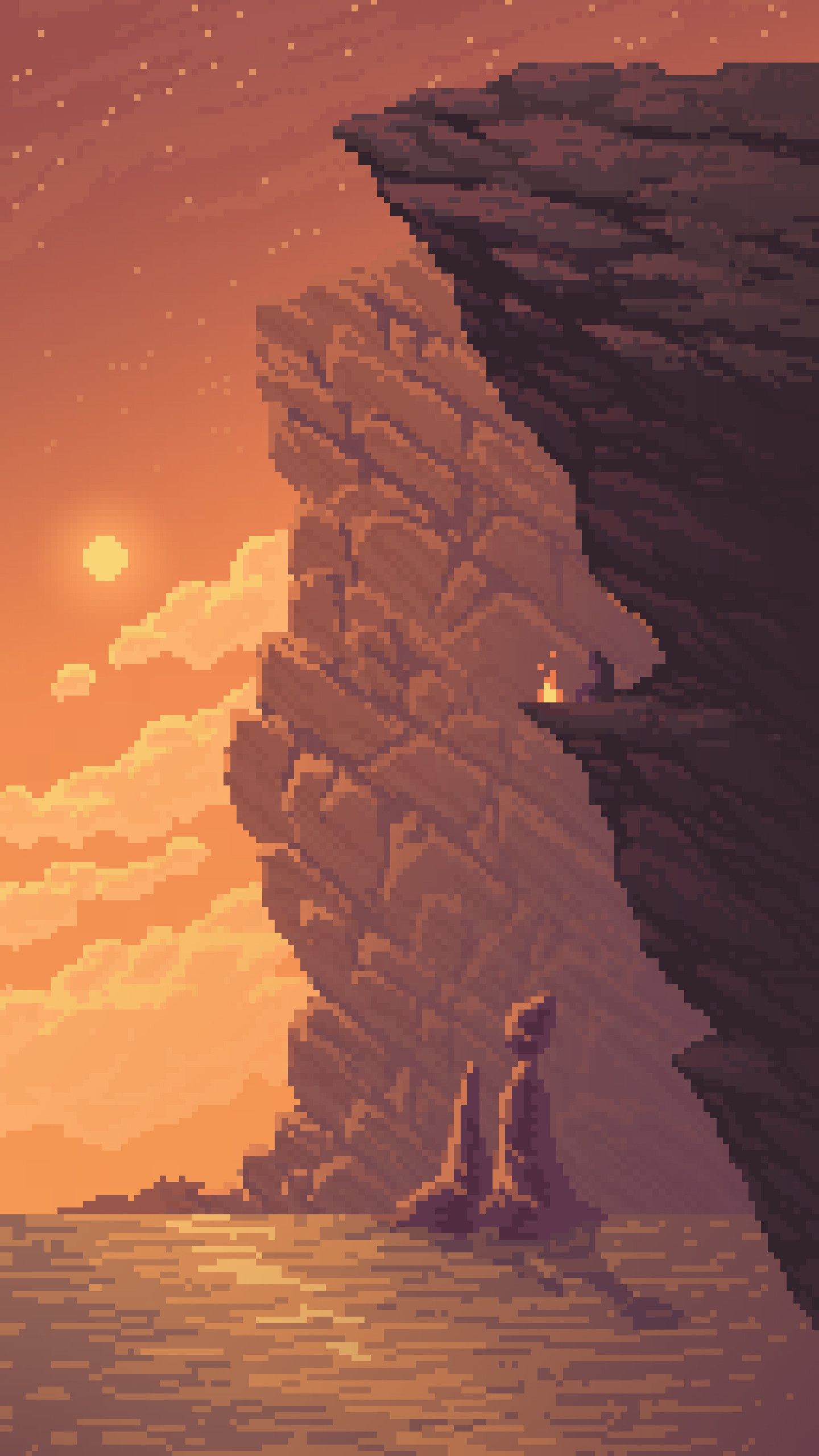 Pixel Scenery Background