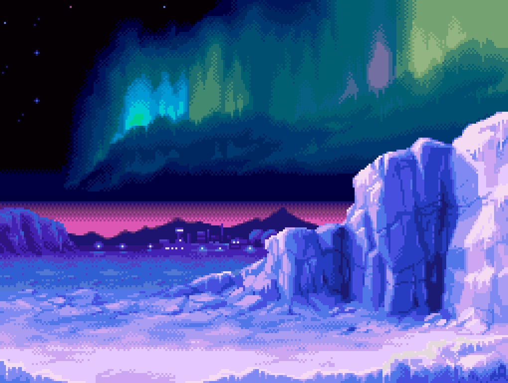 Pixel Scenery Background