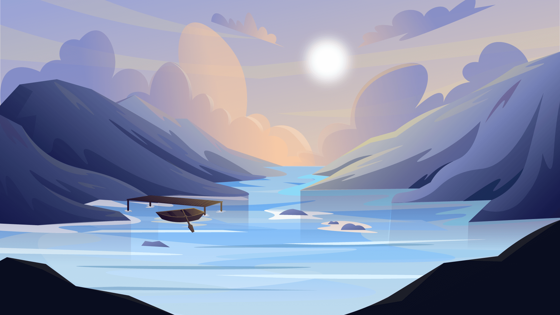 Pixel Scenery Background