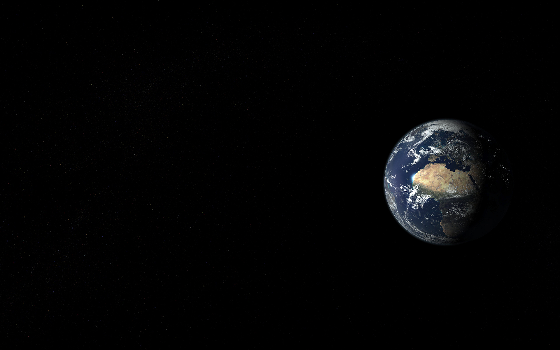 Planet Earth In Dark Universe Wallpapers