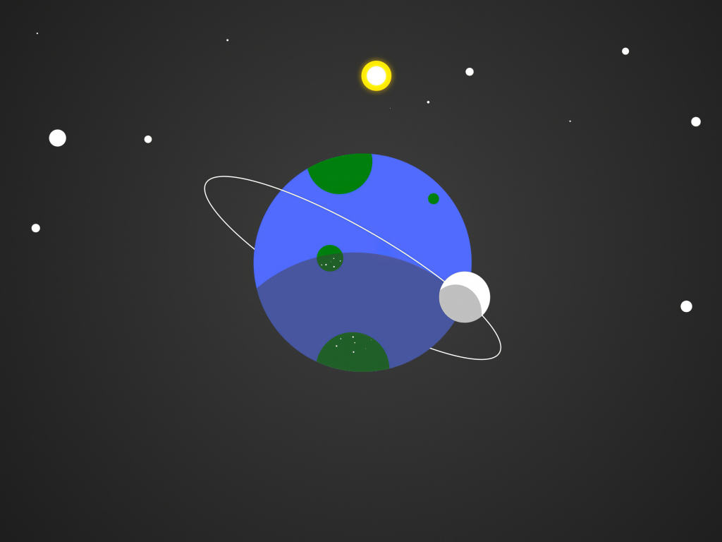 Planet Minimal Art Wallpapers