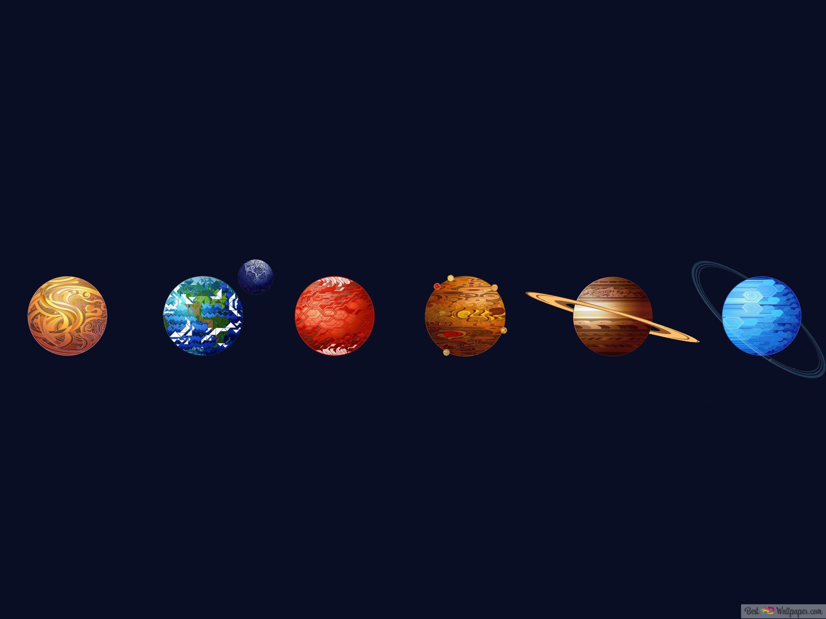 Pluto Planet Minimalist Wallpapers