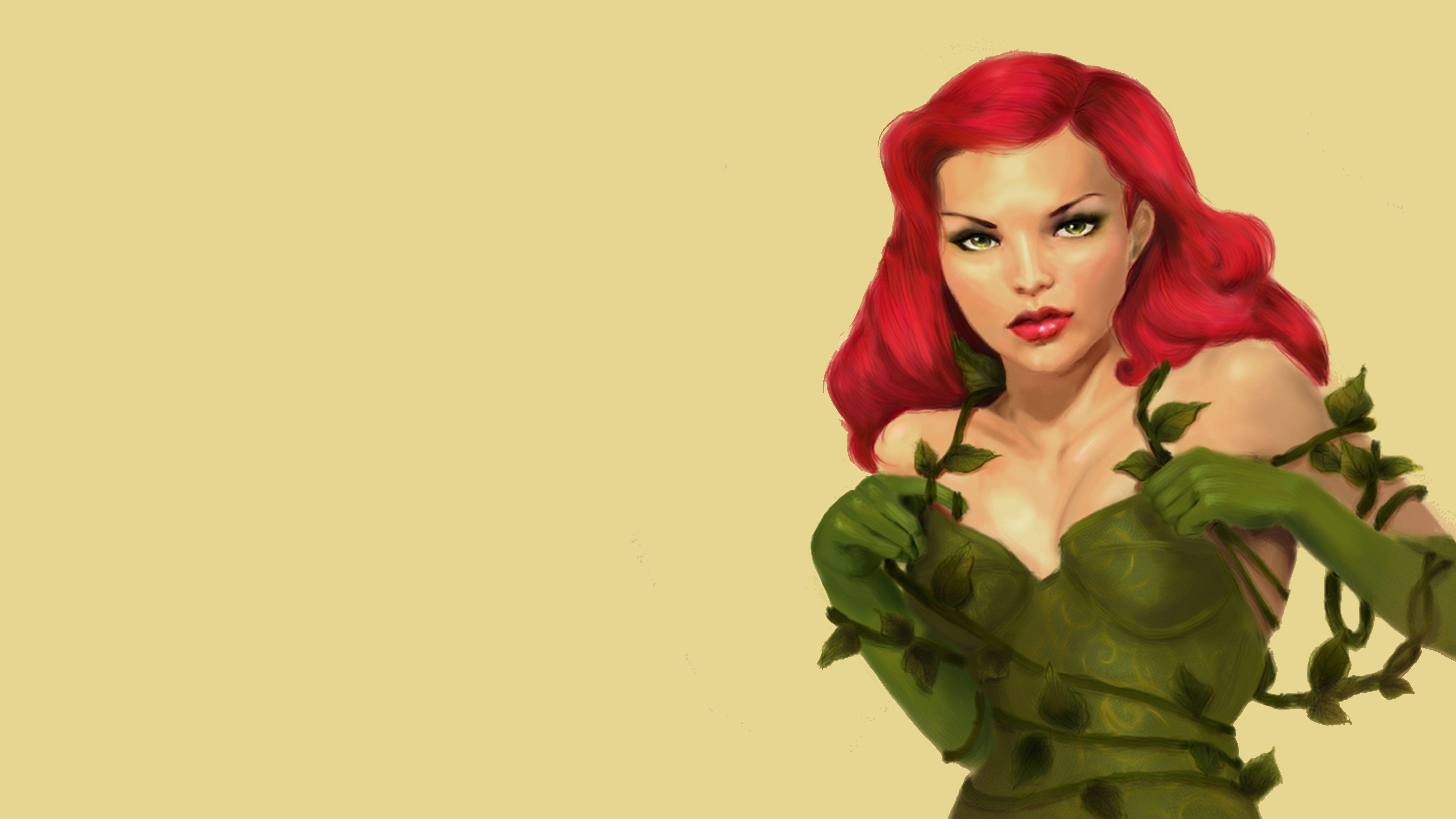 Poison Ivy Cartoon Drawing Wallpapers