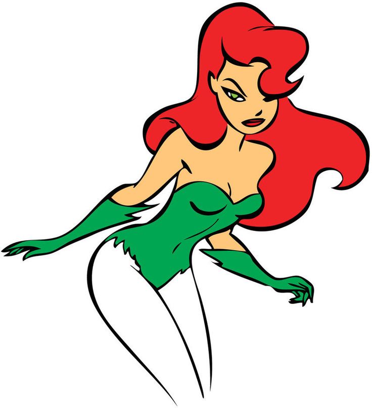 Poison Ivy Cartoon Drawing Wallpapers