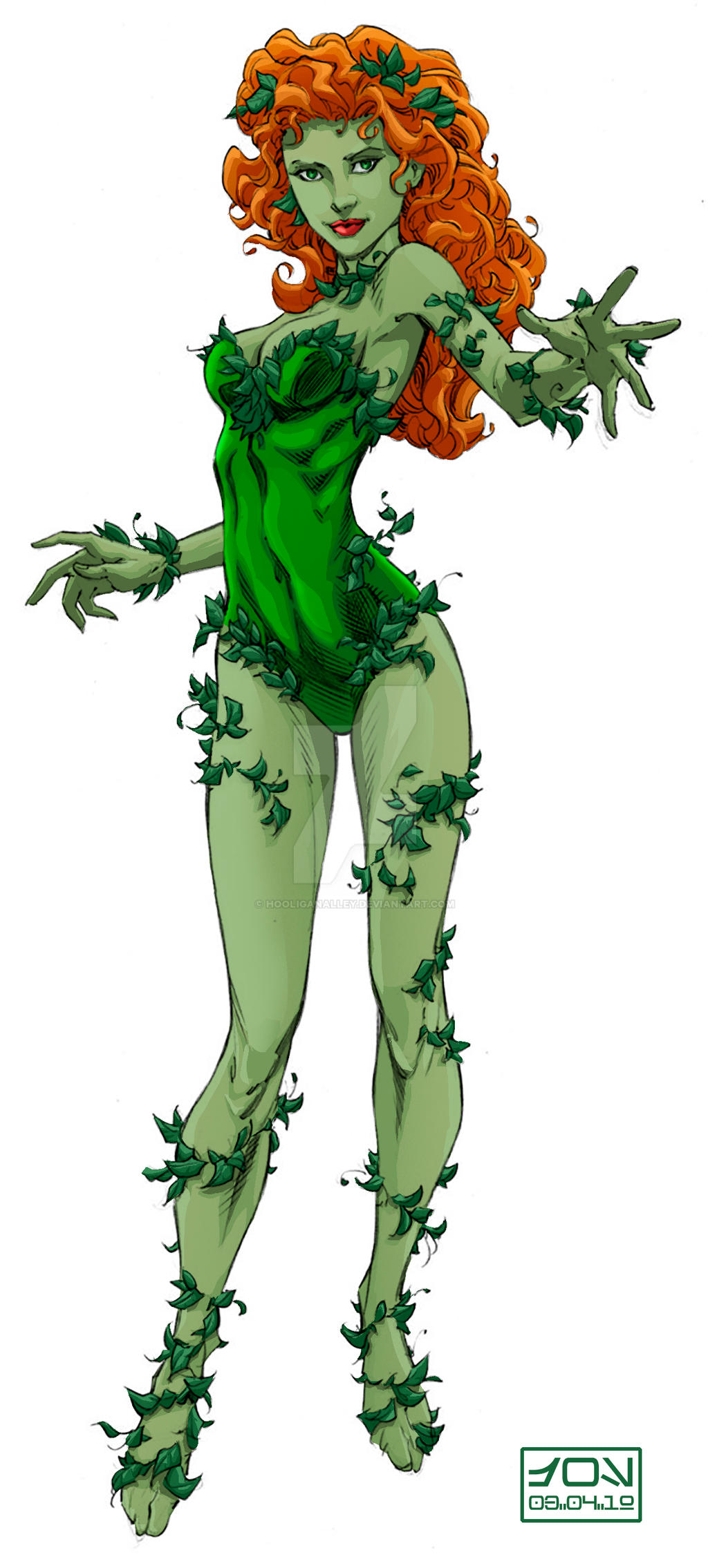 Poison Ivy Cartoon Drawing Wallpapers