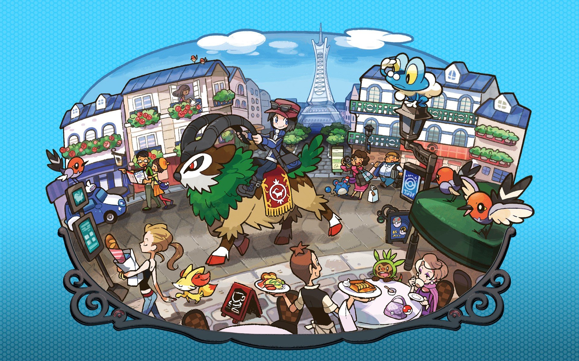 Pokemon City Background