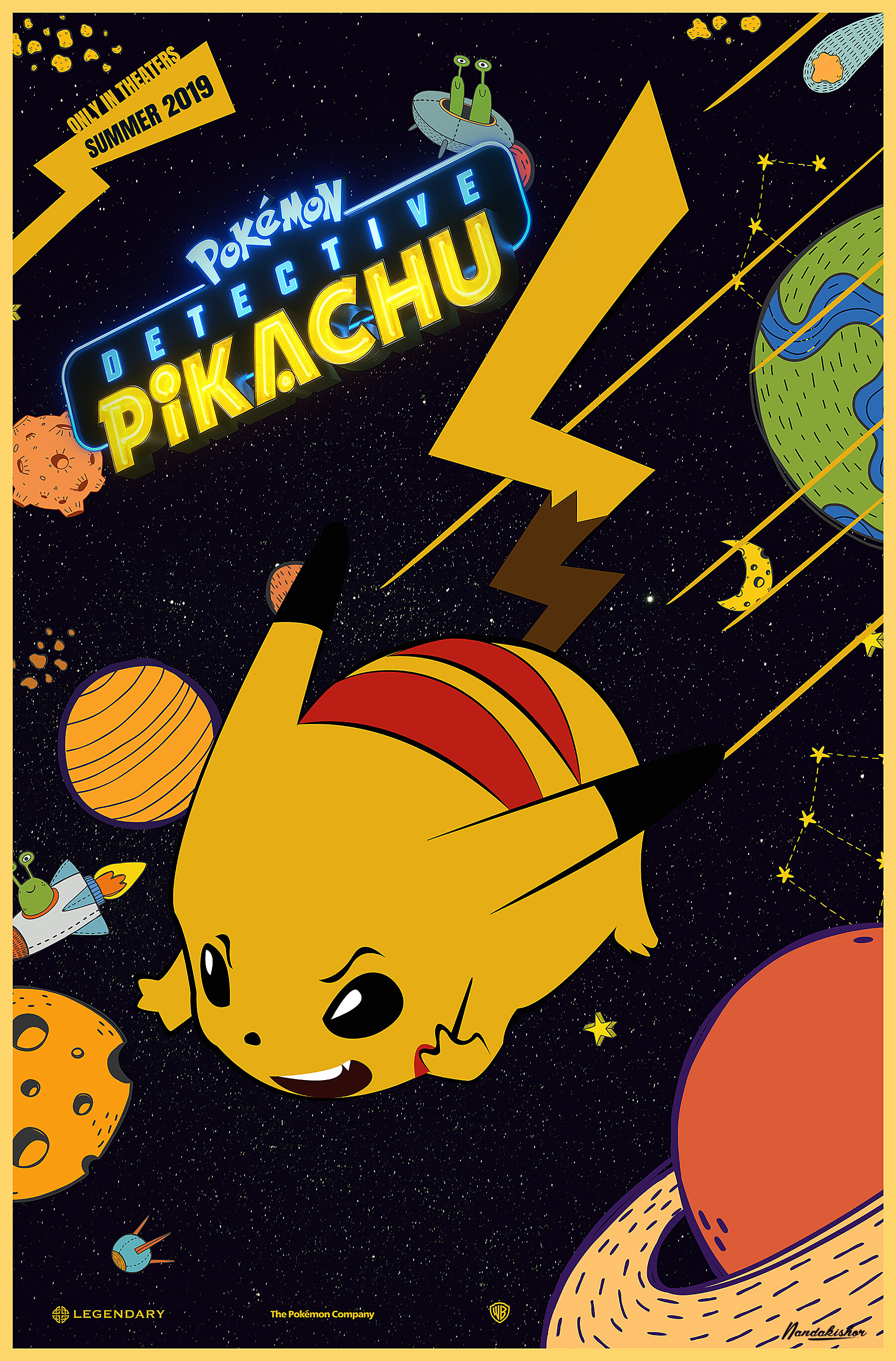 PokeMon Detective Pikachu Movie Minimalist Poster Wallpapers