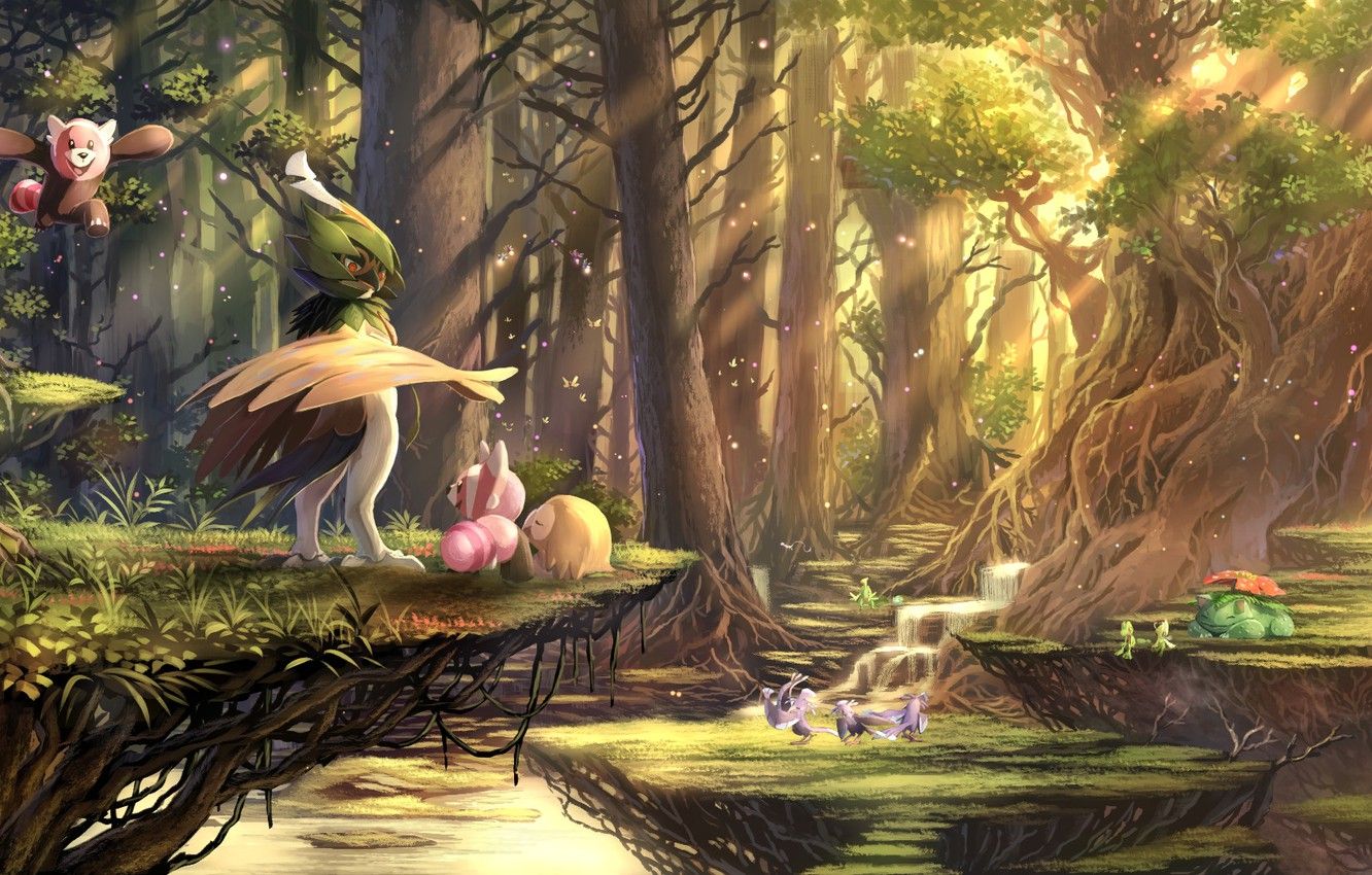 Pokemon Forest Background