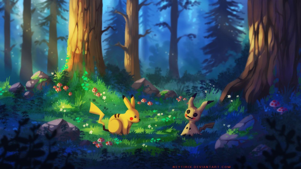 Pokemon Forest Background