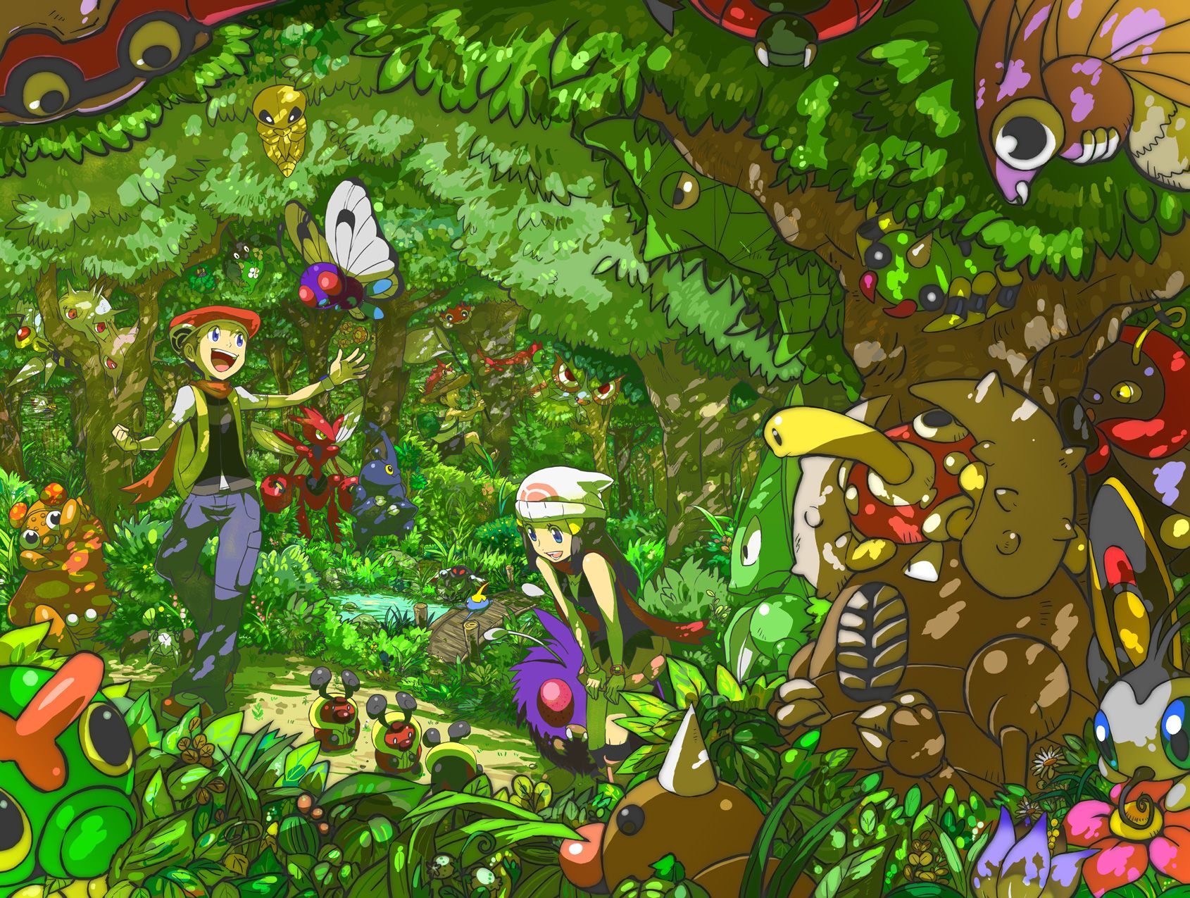 Pokemon Forest Background