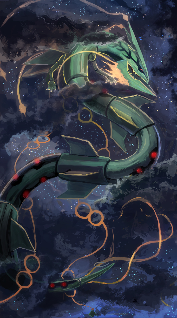 Pokemon Rayquaza Fanart Wallpapers