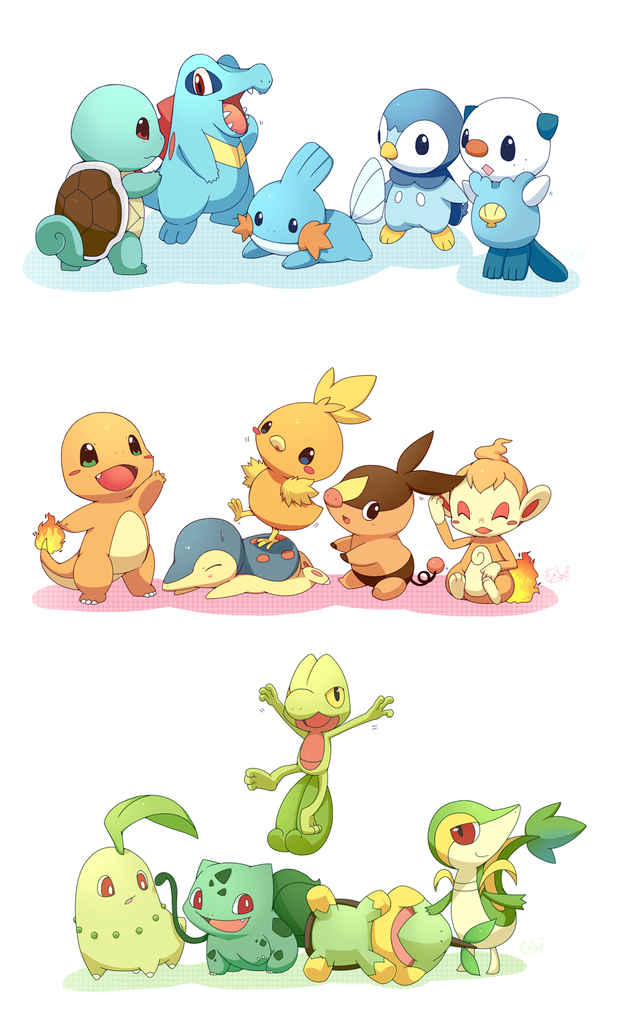 Pokemon Starters Wallpapers