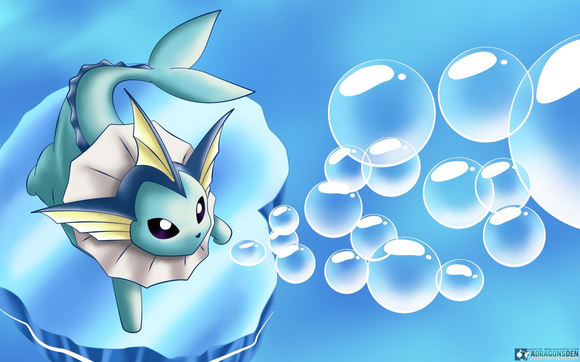 Pokemon Vaporeon Fanart Wallpapers