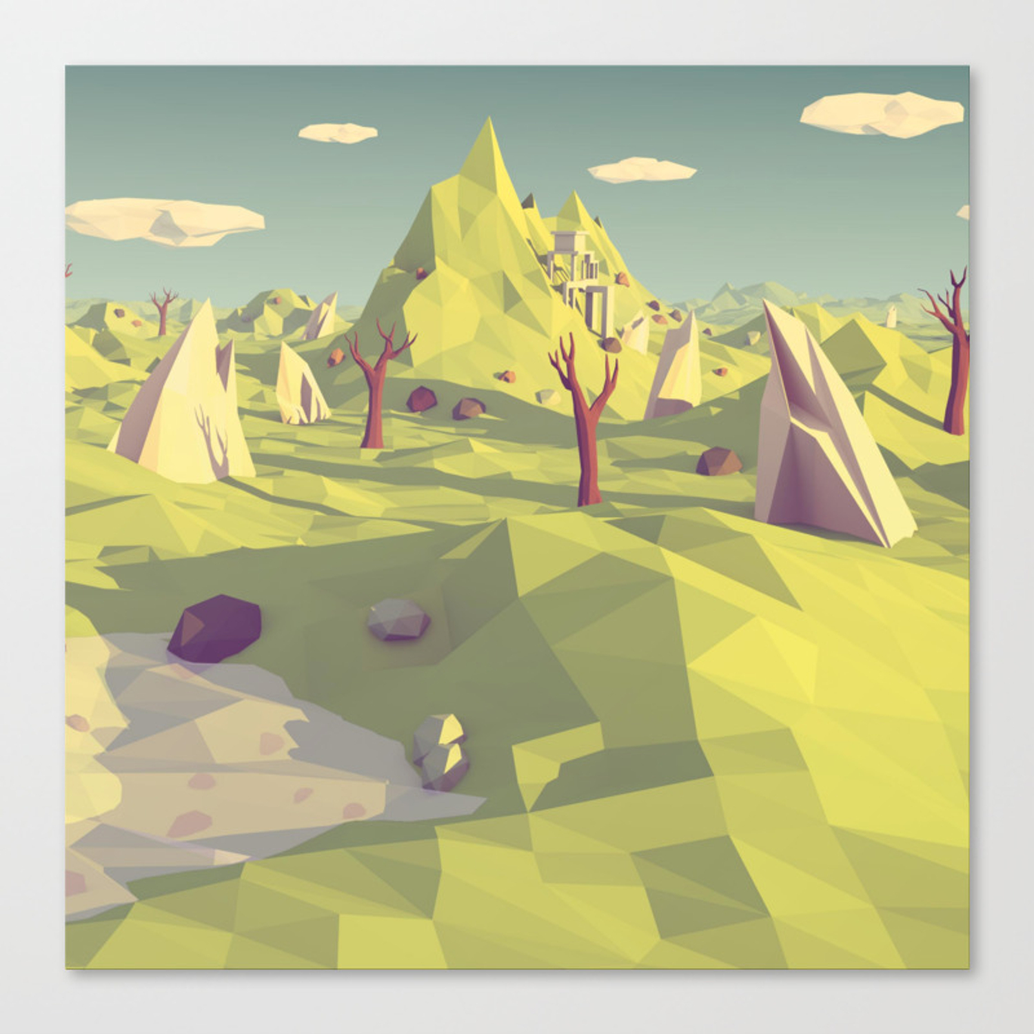 Polygon Landscape Wallpapers