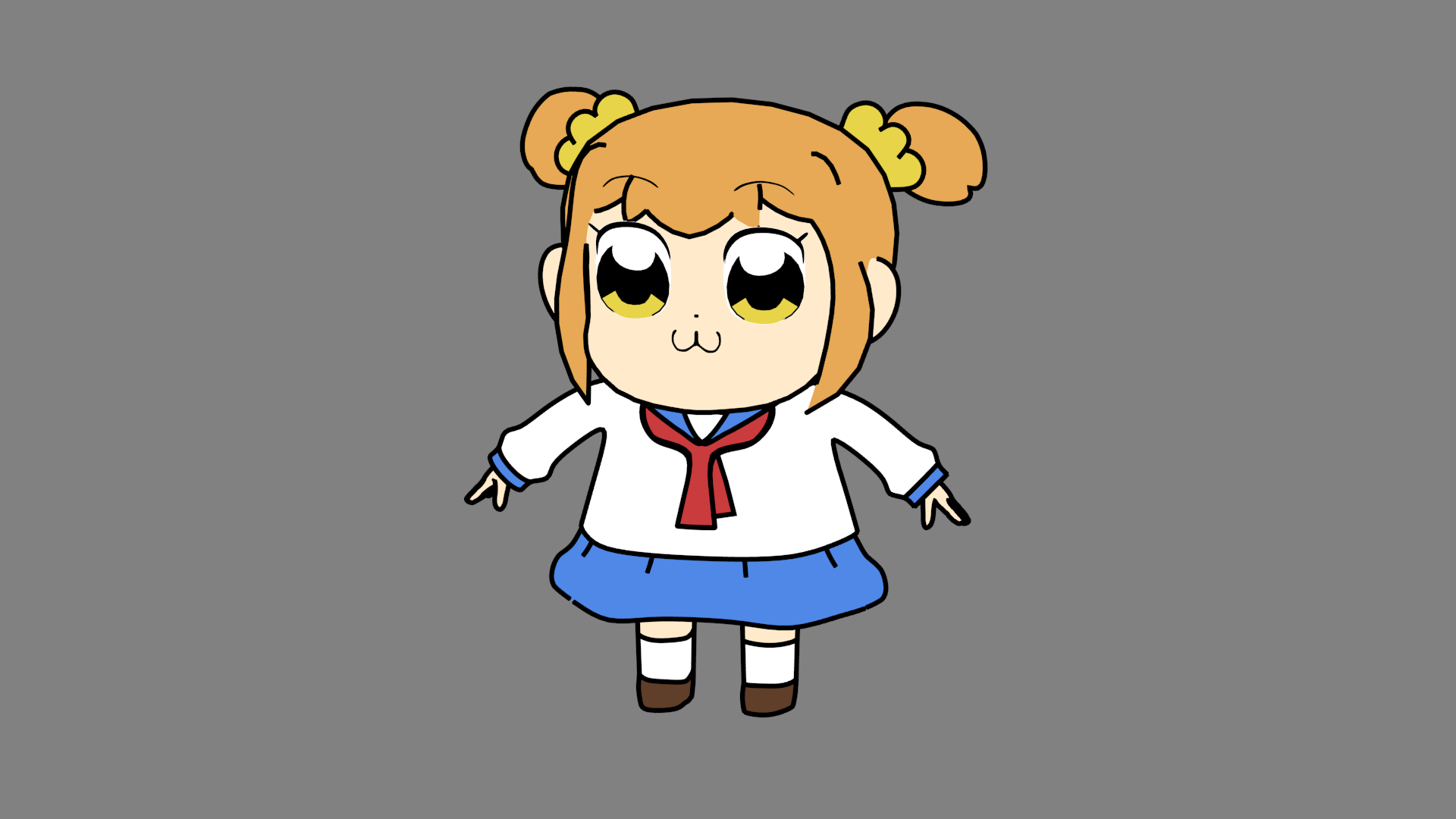 Popuko Chan Minimalist Wallpapers