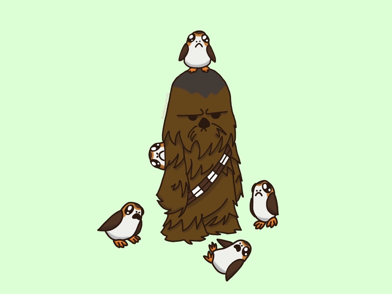 Porg Background