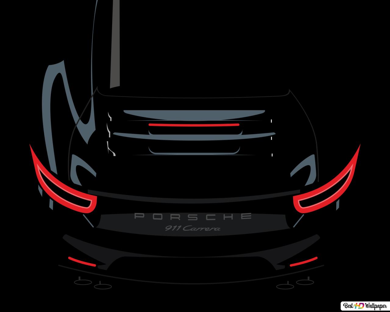 Porsche Minimal Wallpapers