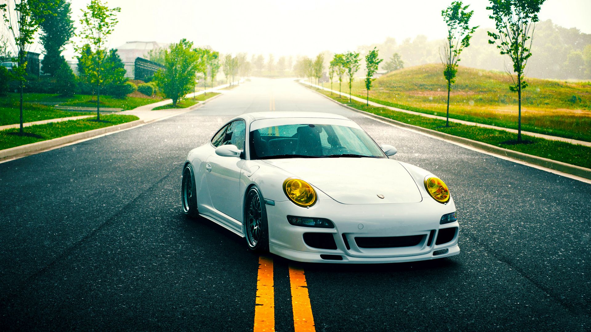 Porsche White Color Wallpapers