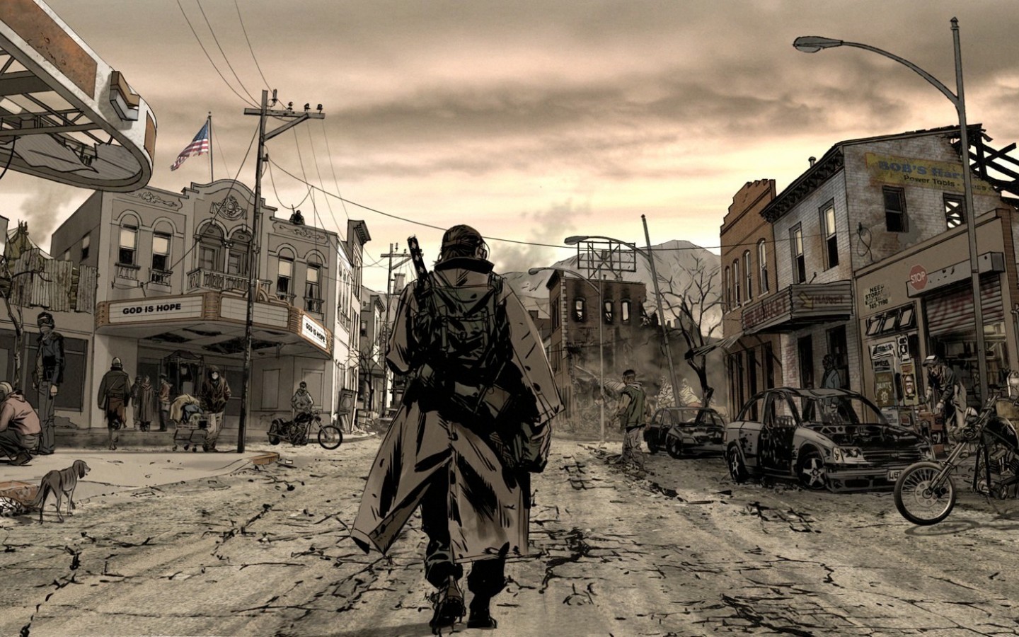 Post Apocalyptic City Zombies Wallpapers