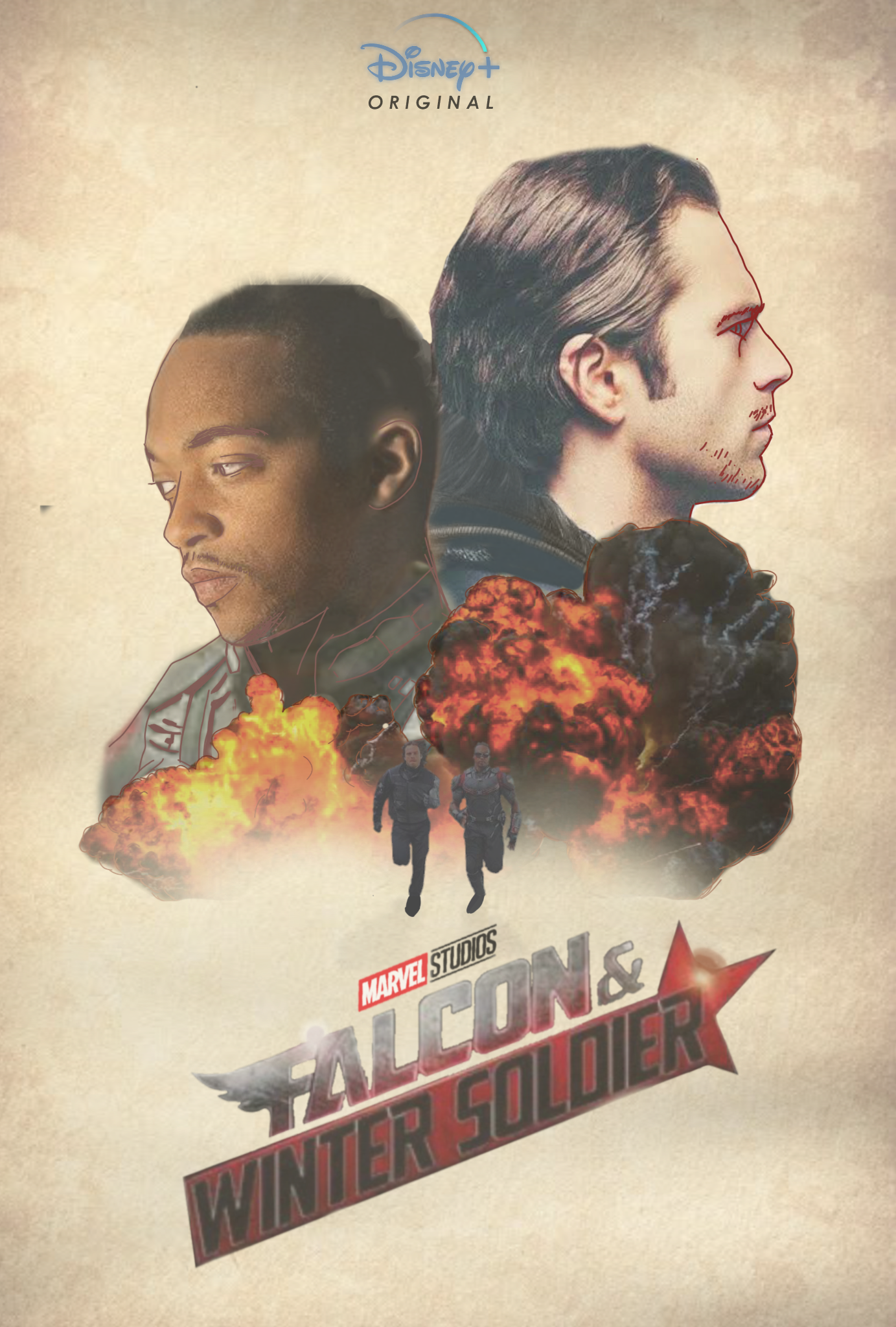 Poster Of The Falcon And The Winter Soldier Mcu Wallpapers