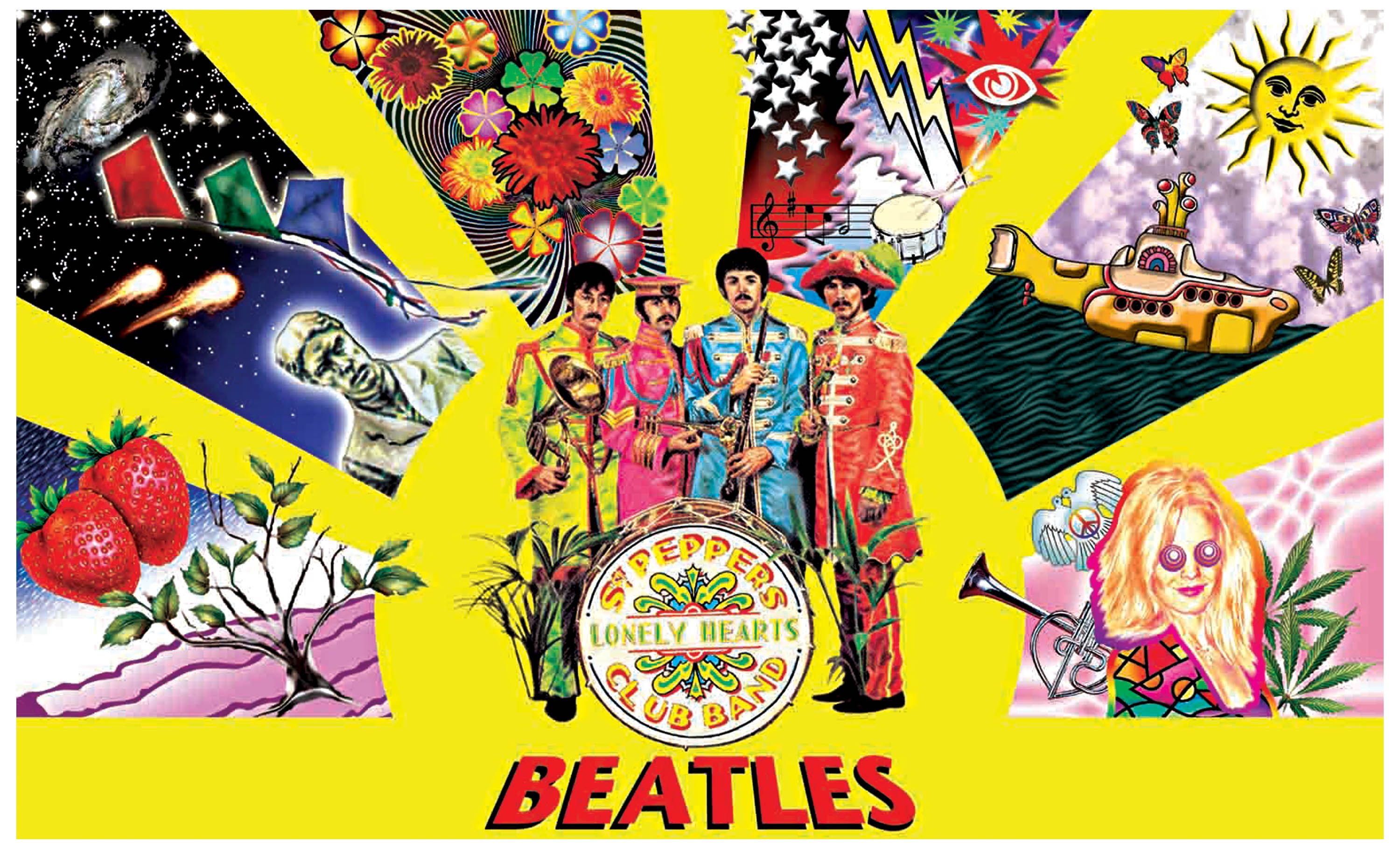 Psychedelic Beatles Wallpapers