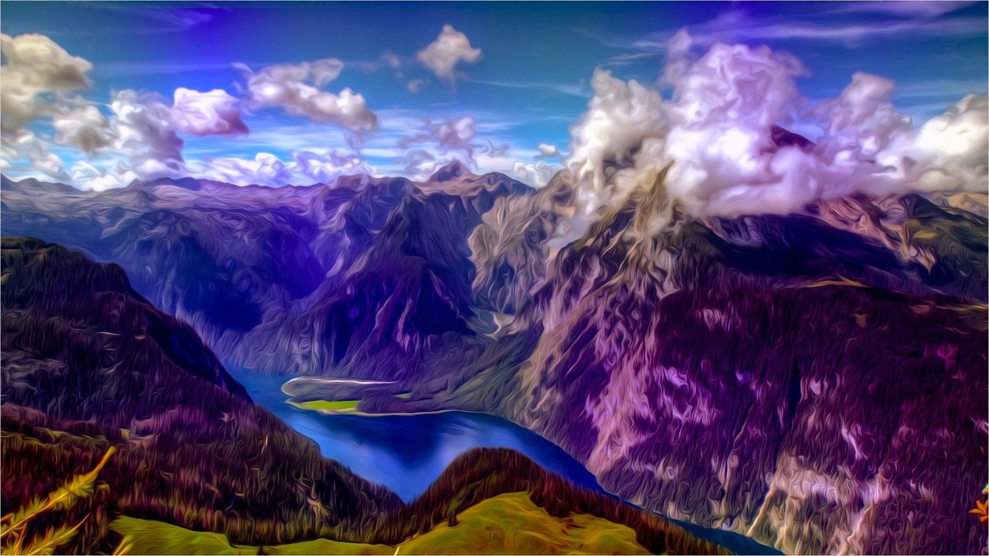 Psychedelic Landscape Wallpapers