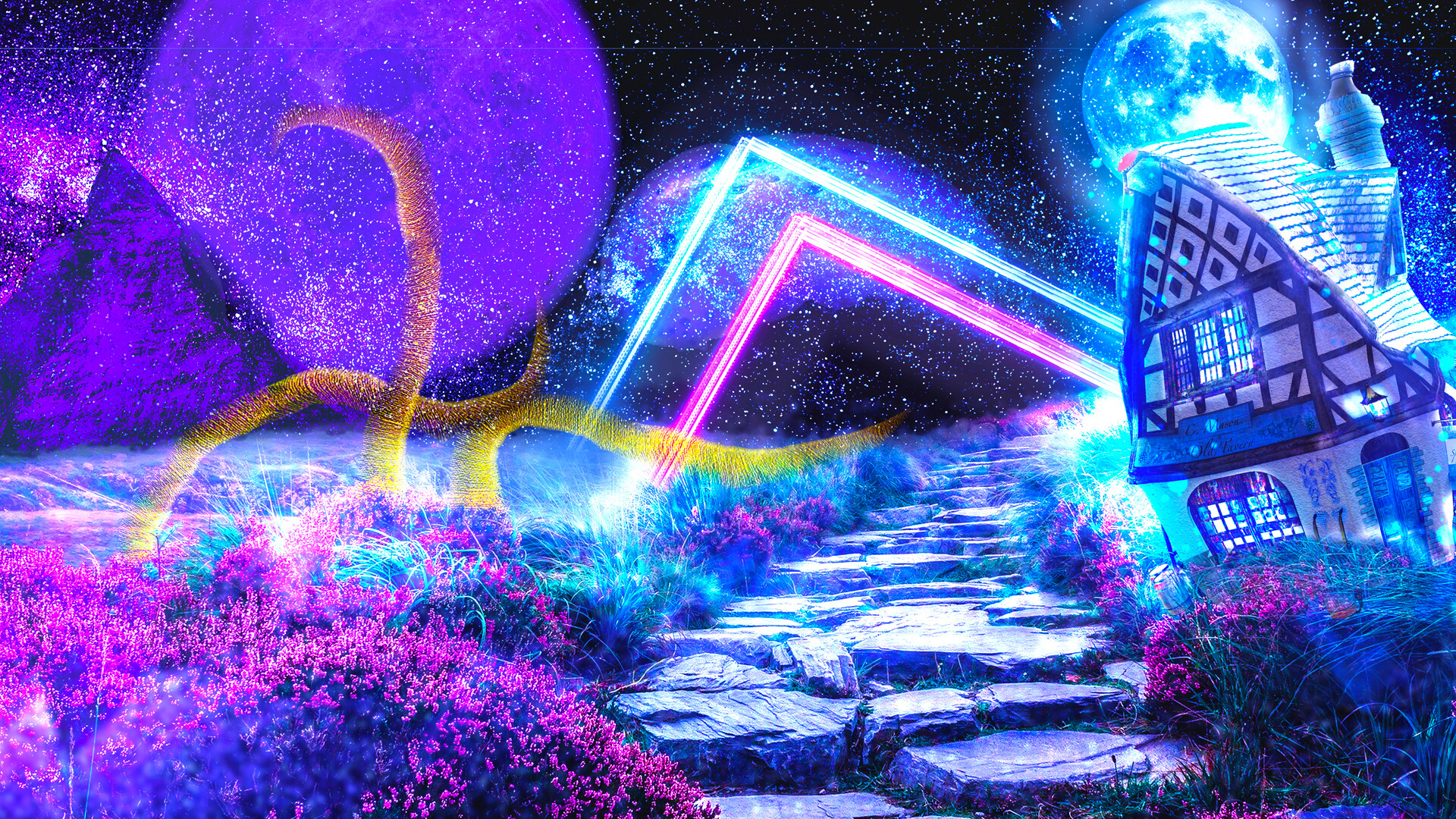 Psychedelic Landscape Wallpapers