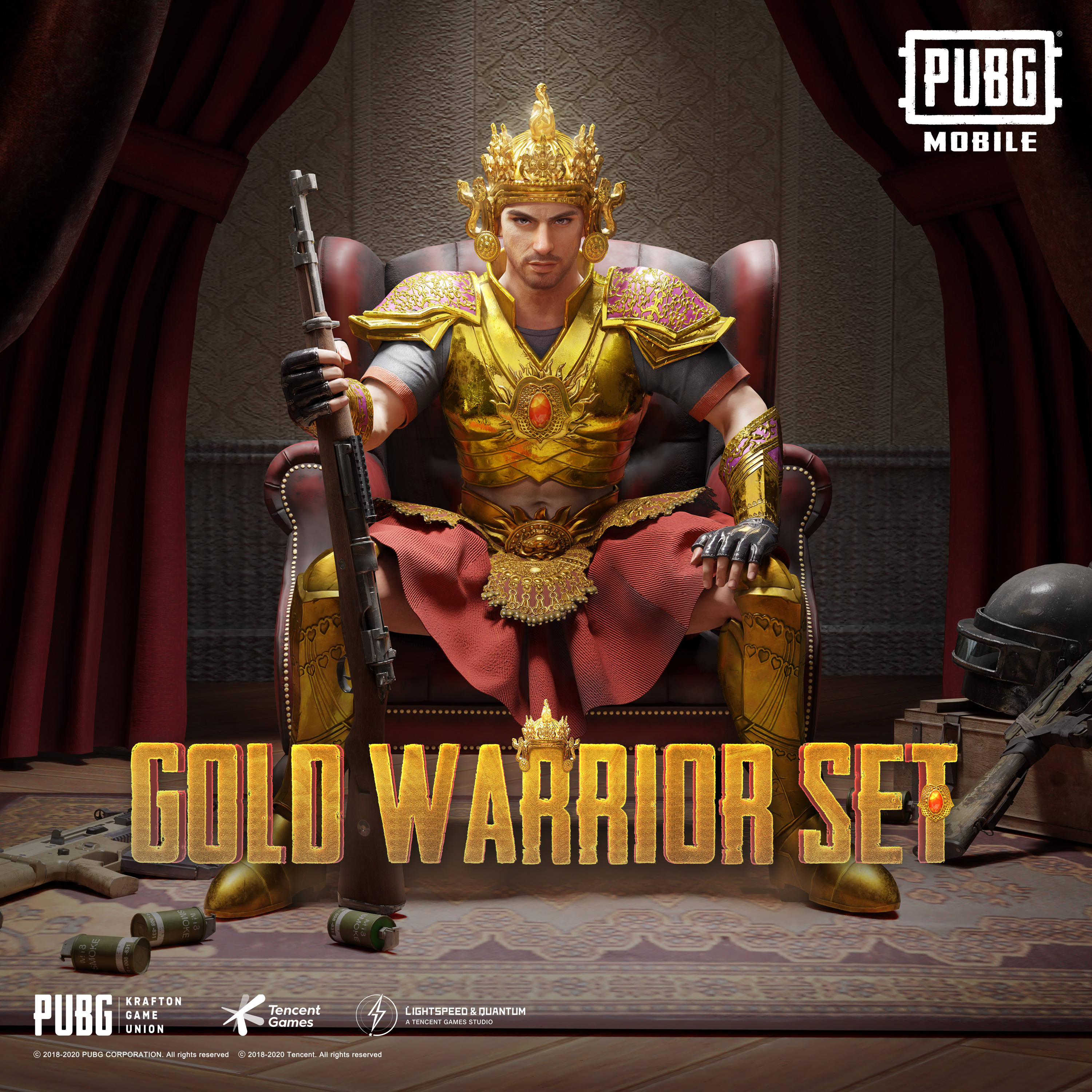 PUBG Mobile Gold Warrior Wallpapers