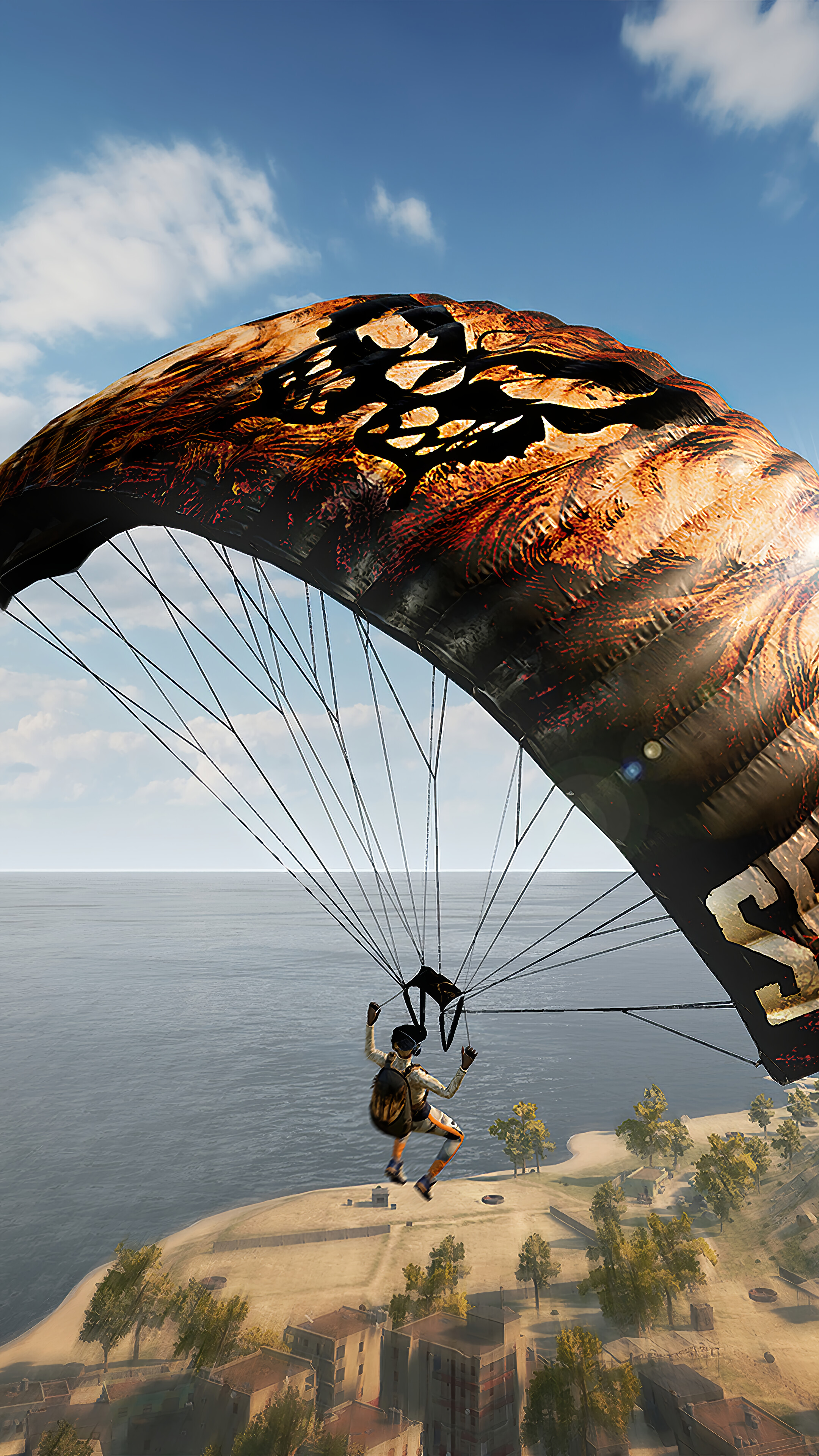 PUBG Mobile Squad Parachute Wallpapers