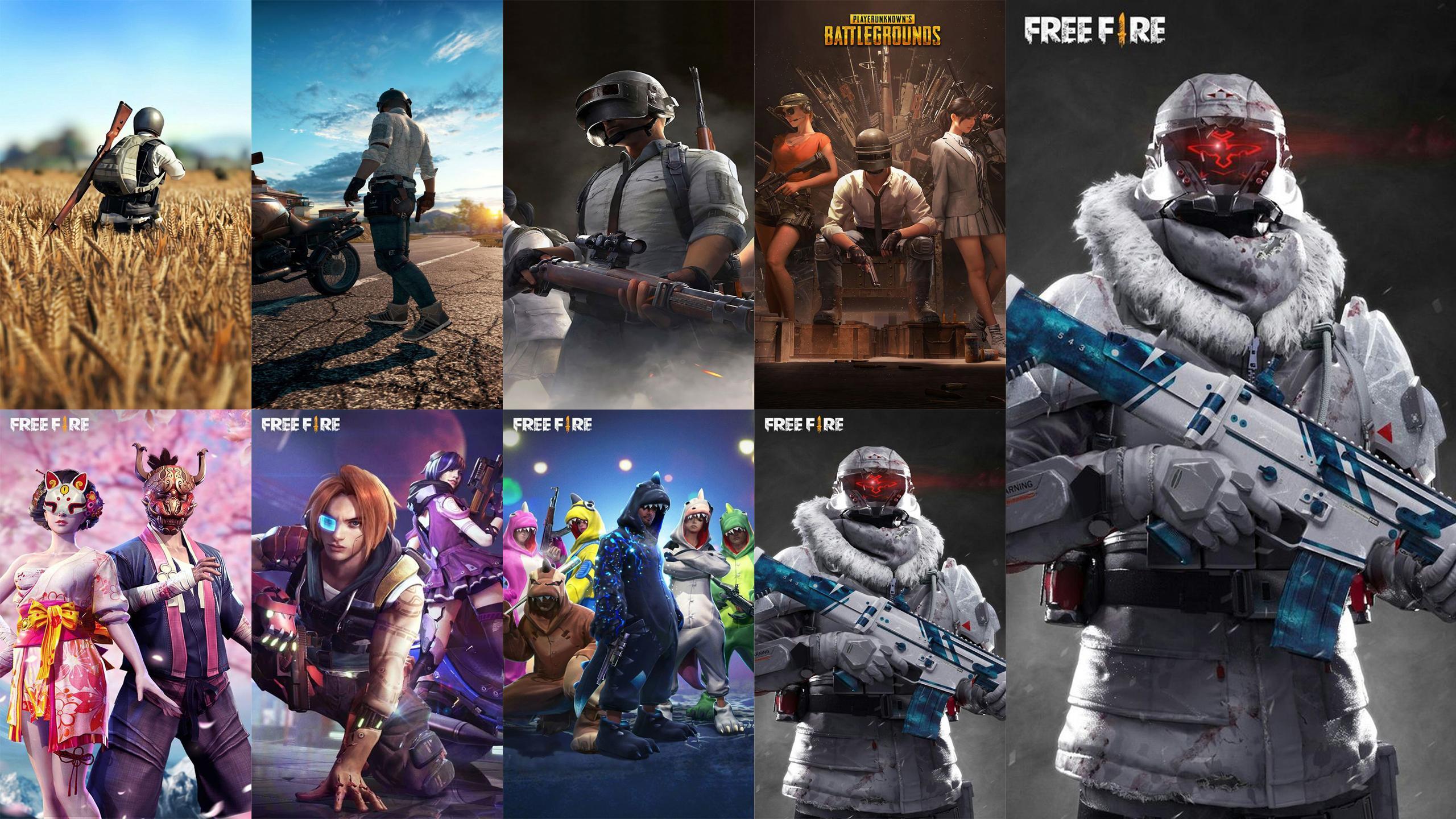 Pubg x Free Fire Wallpapers