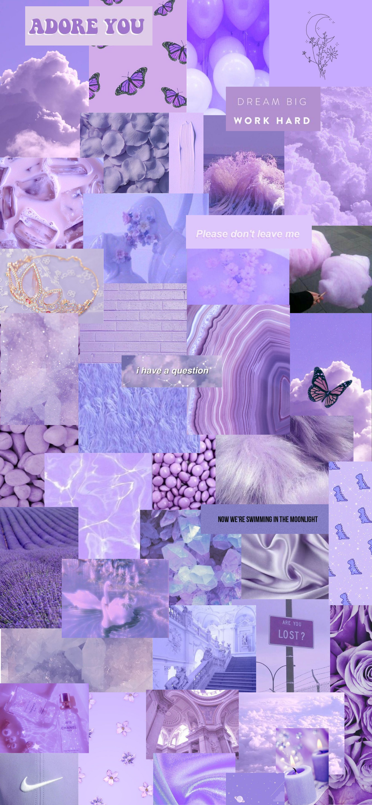 Purple Aesthetic Collage Wallpapers