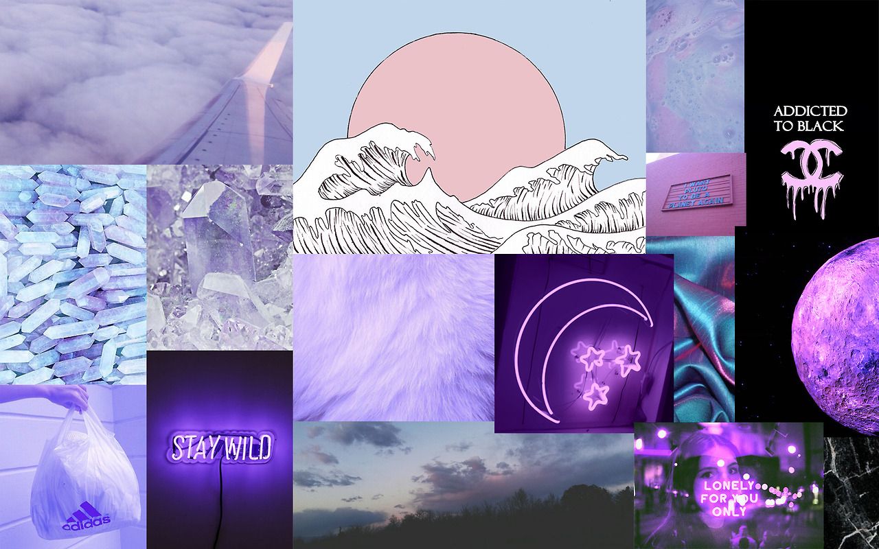 Purple Aesthetic Desktop Wallpapers