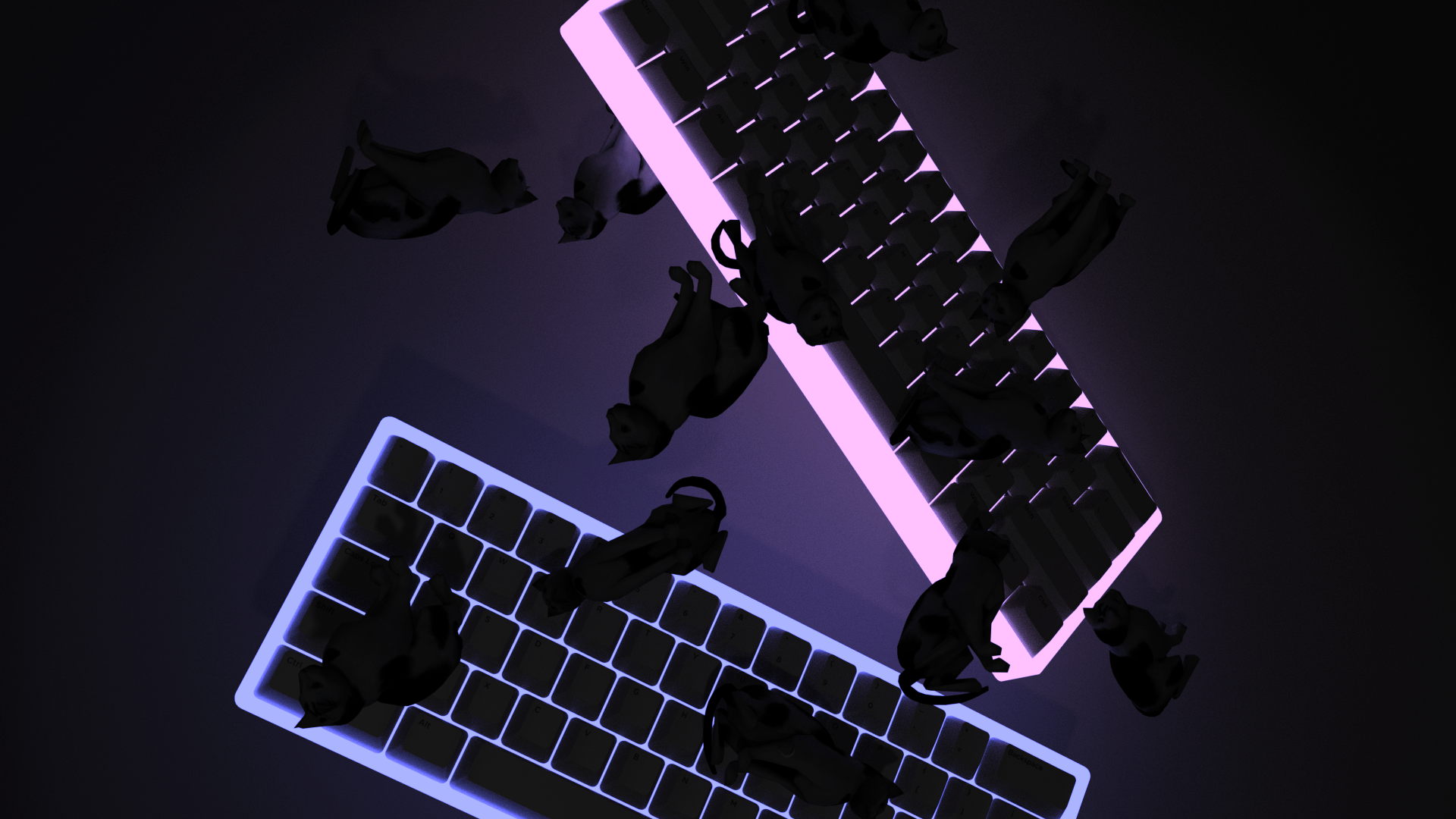 Purple Aesthetic Keyboard Wallpapers