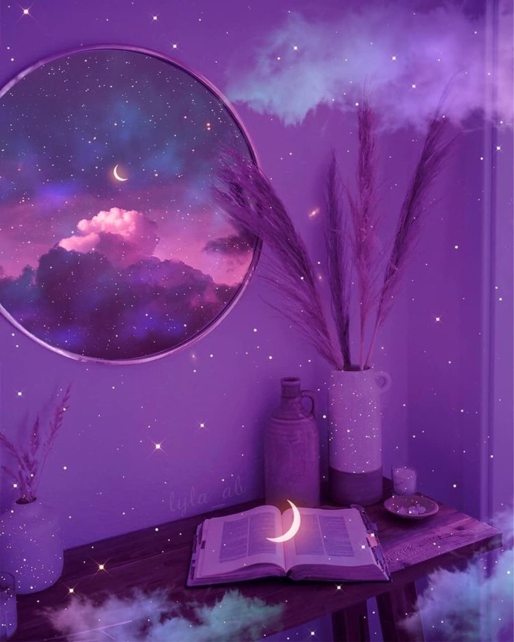 Purple Aesthetic Room Wallpapers