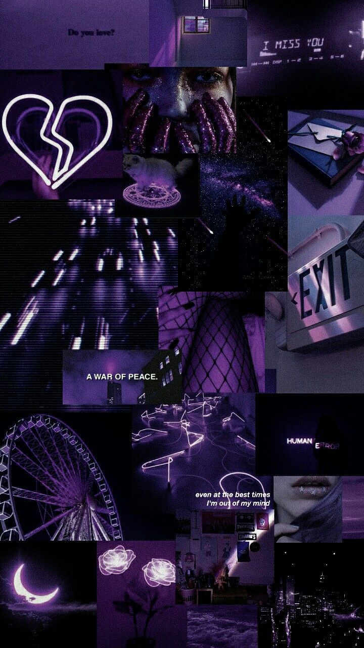 Purple And Black Aesthetic Wallpapers