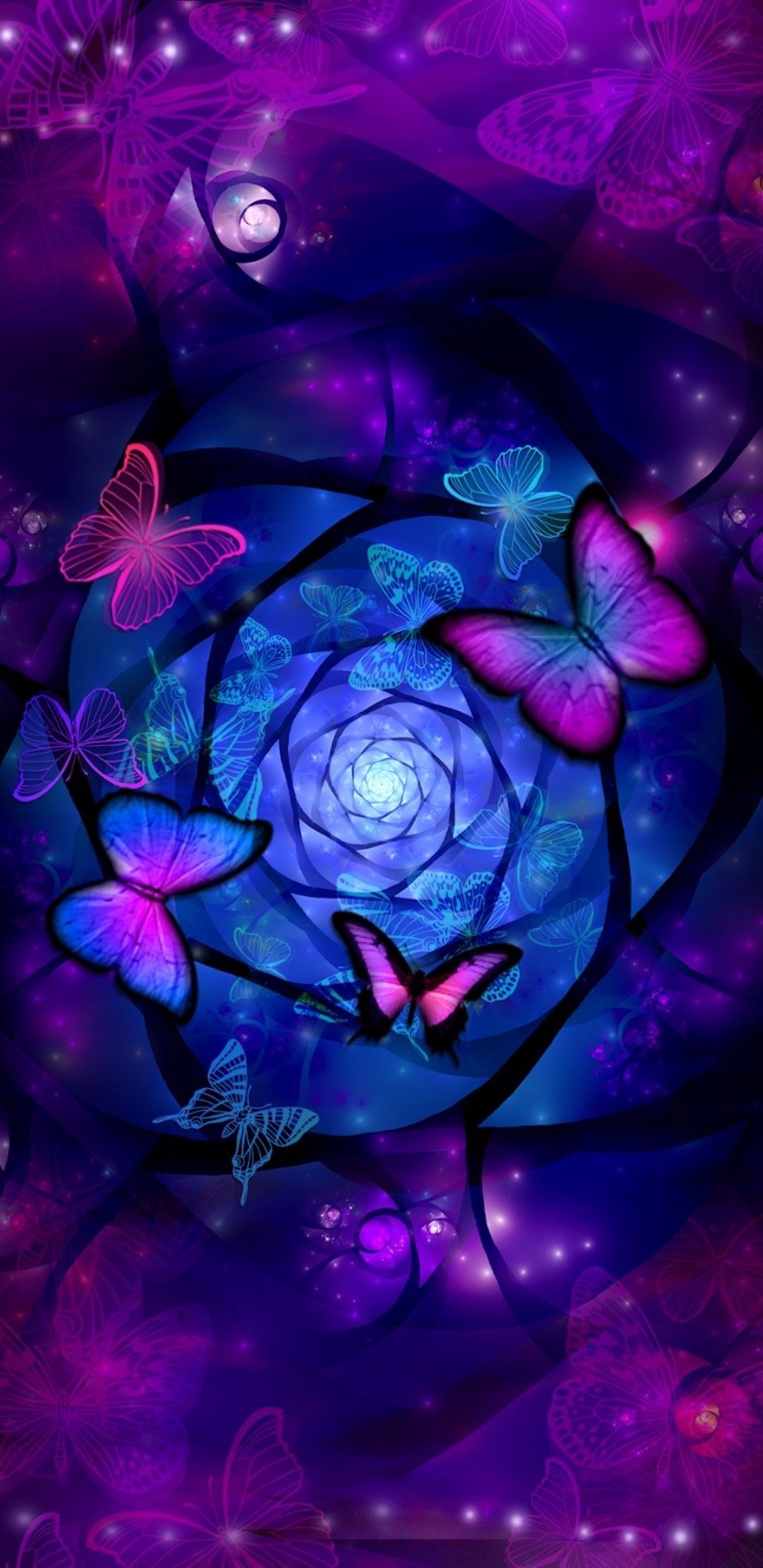 Purple And Blue Butterfly Wallpapers