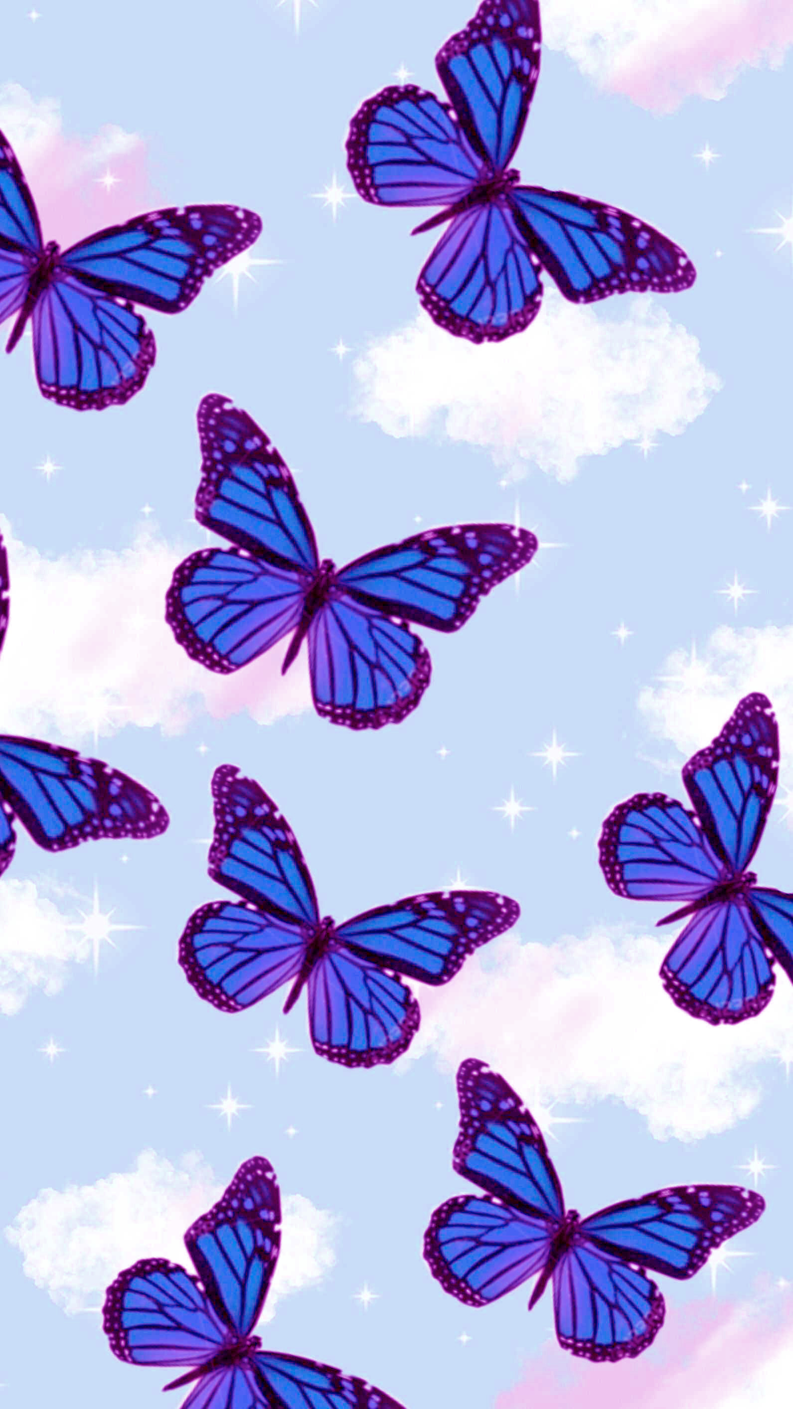 Purple And Blue Butterfly Wallpapers