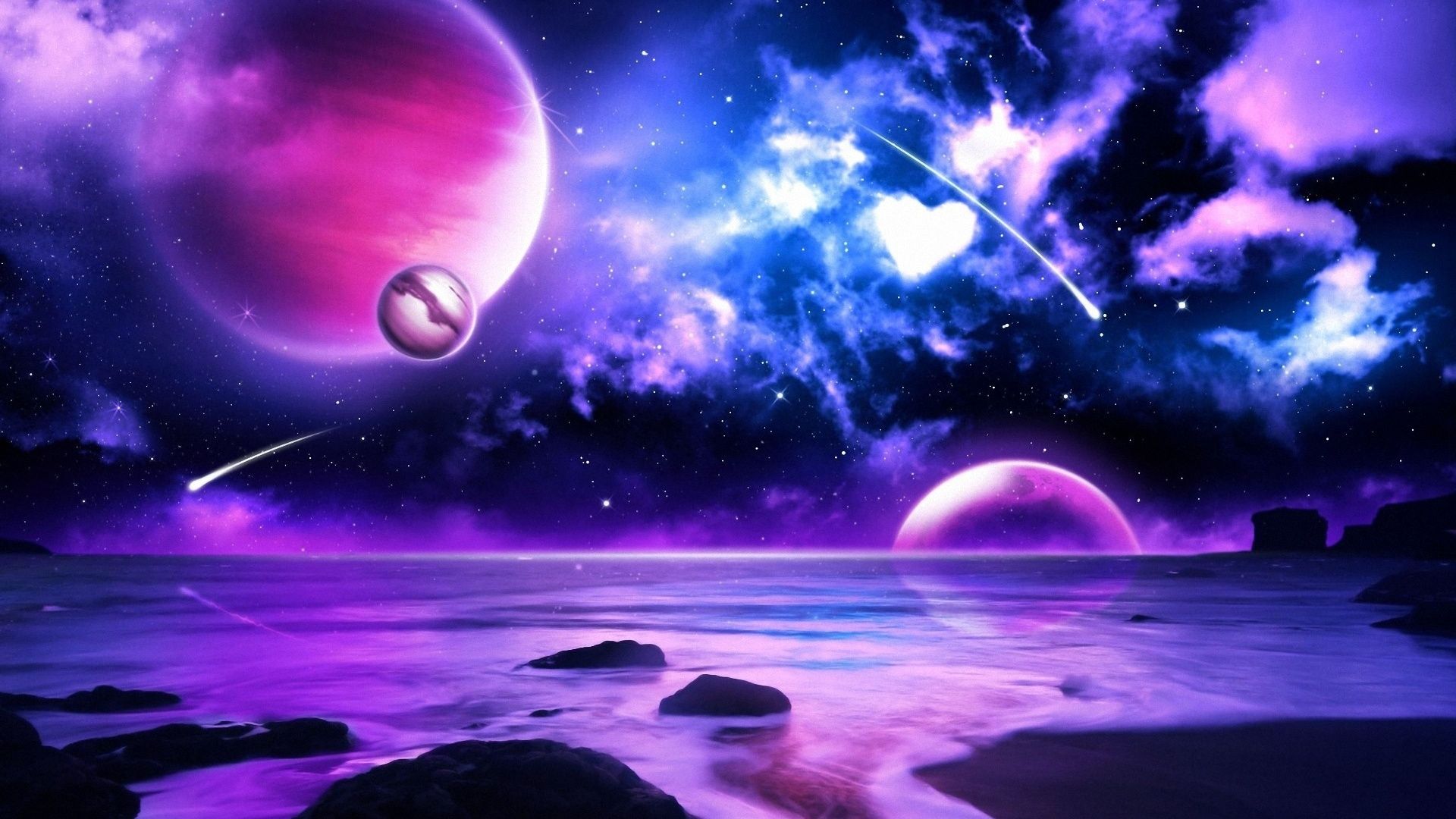 Purple And Blue Space Wallpapers