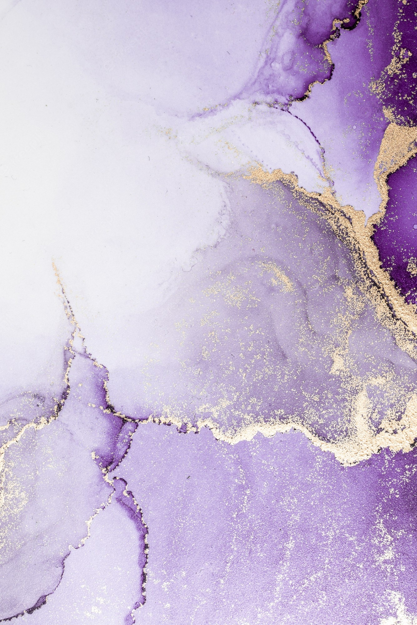 Purple And Gold Marble Background