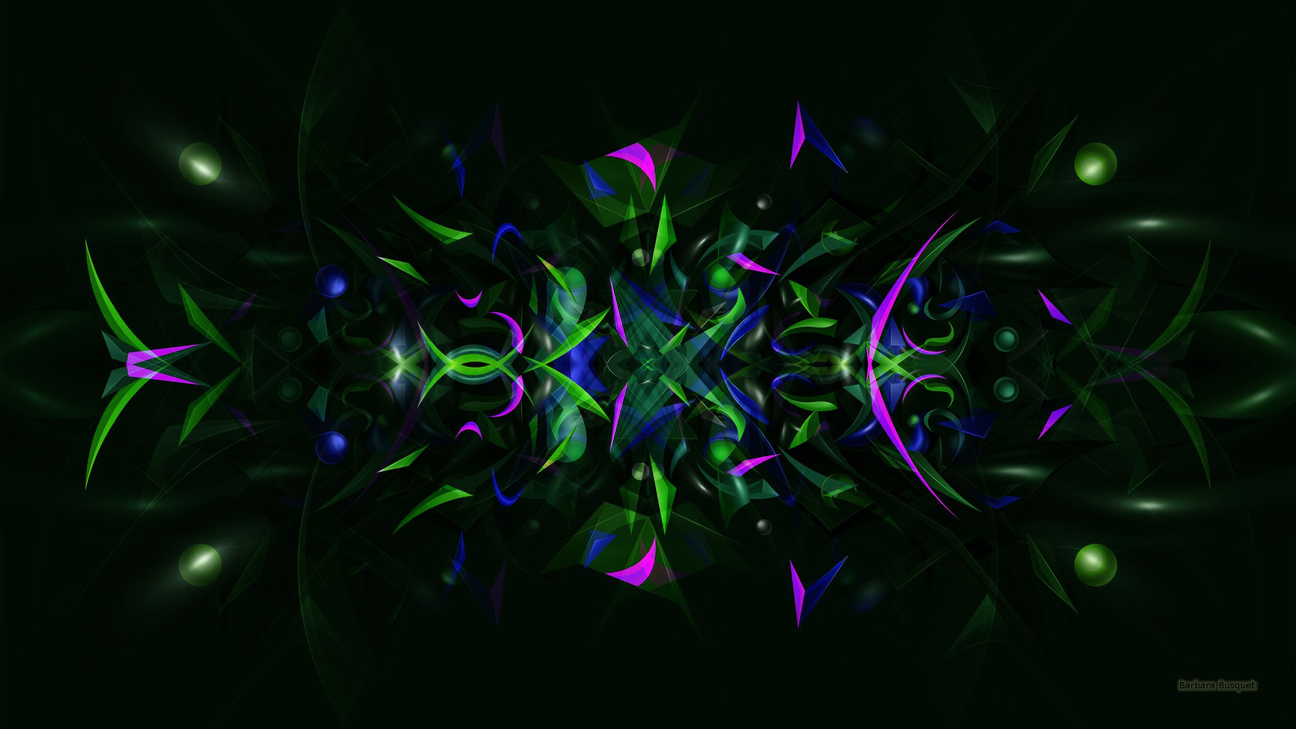 Purple And Green Abstract Background