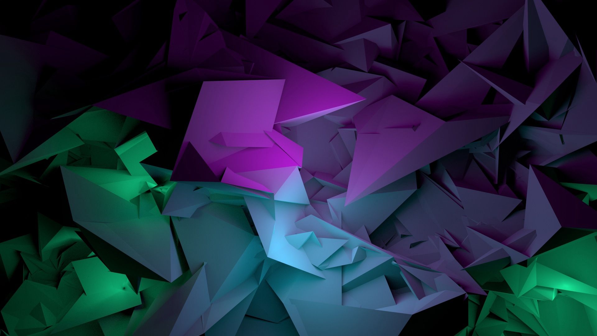 Purple And Green Abstract Background