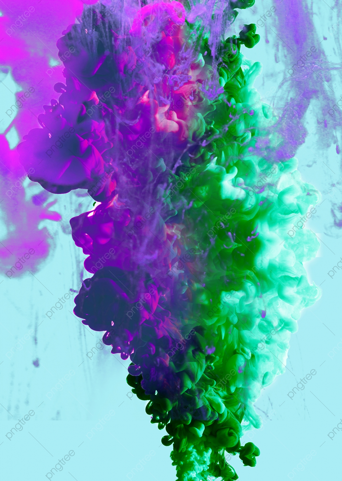 Purple And Green Abstract Background