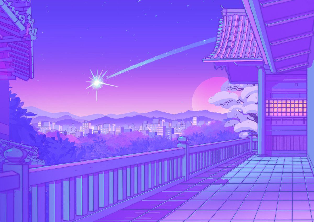 Purple Anime Aesthetic Wallpapers