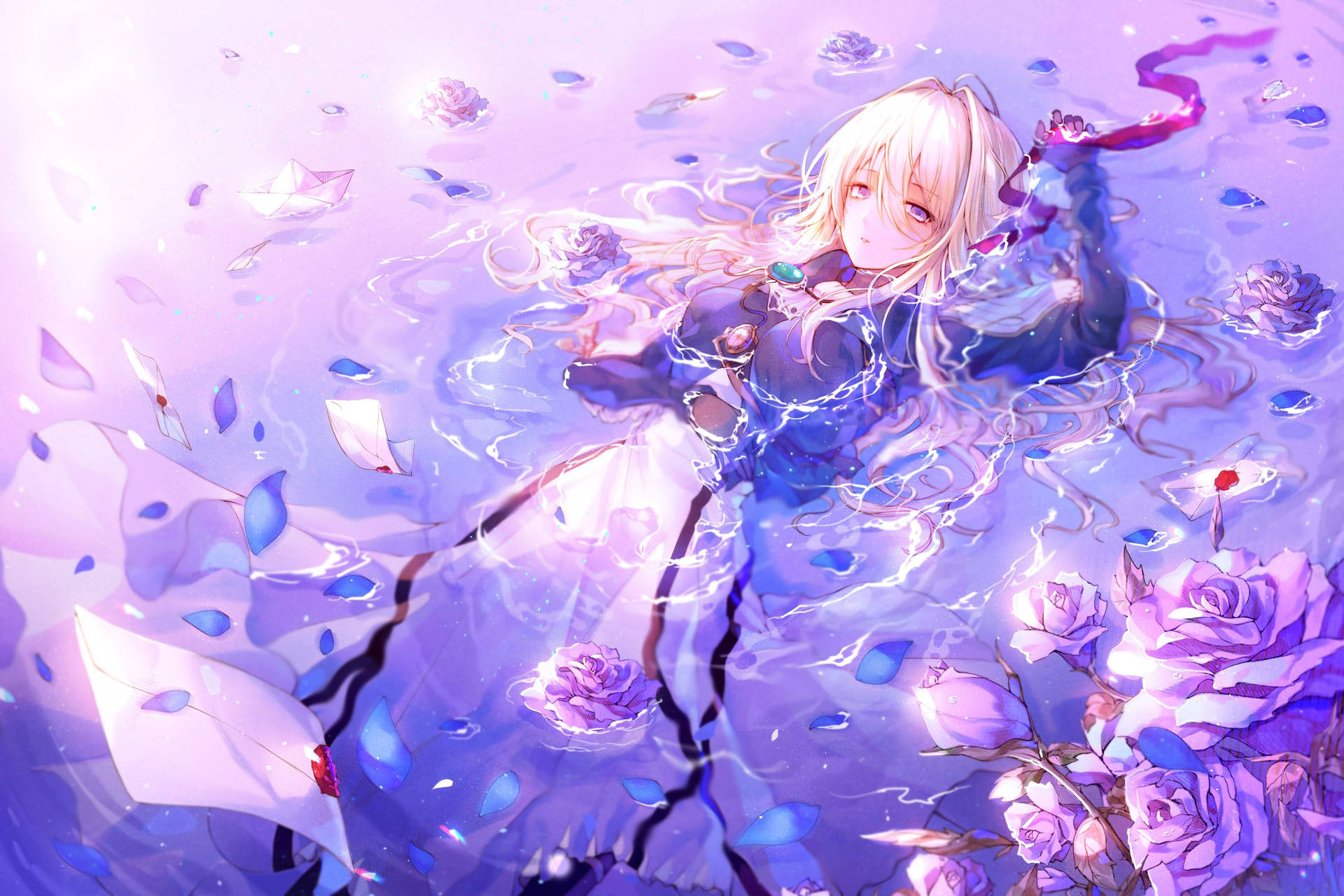 Purple Anime Girl Wallpapers