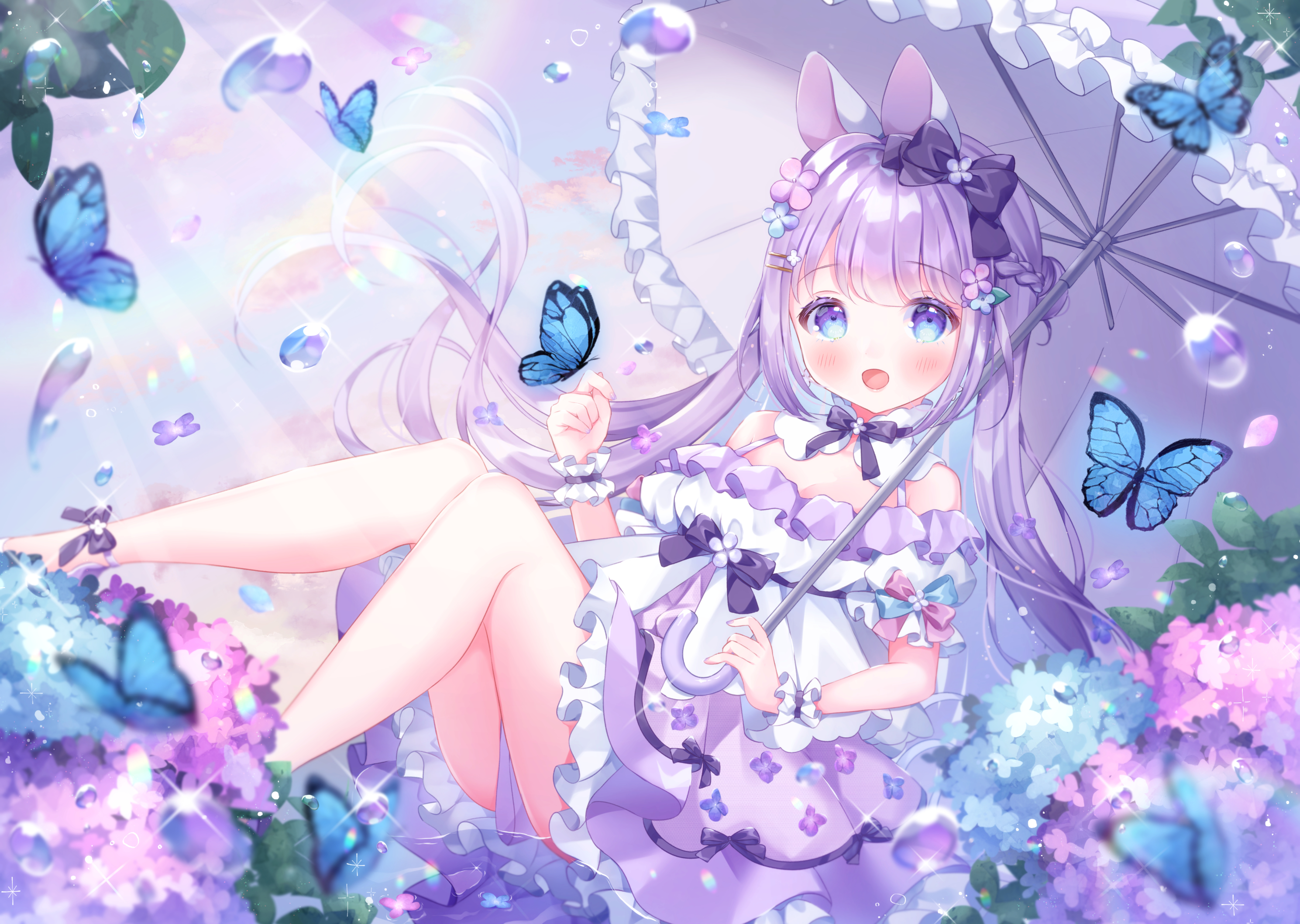 Purple Anime Girl Wallpapers