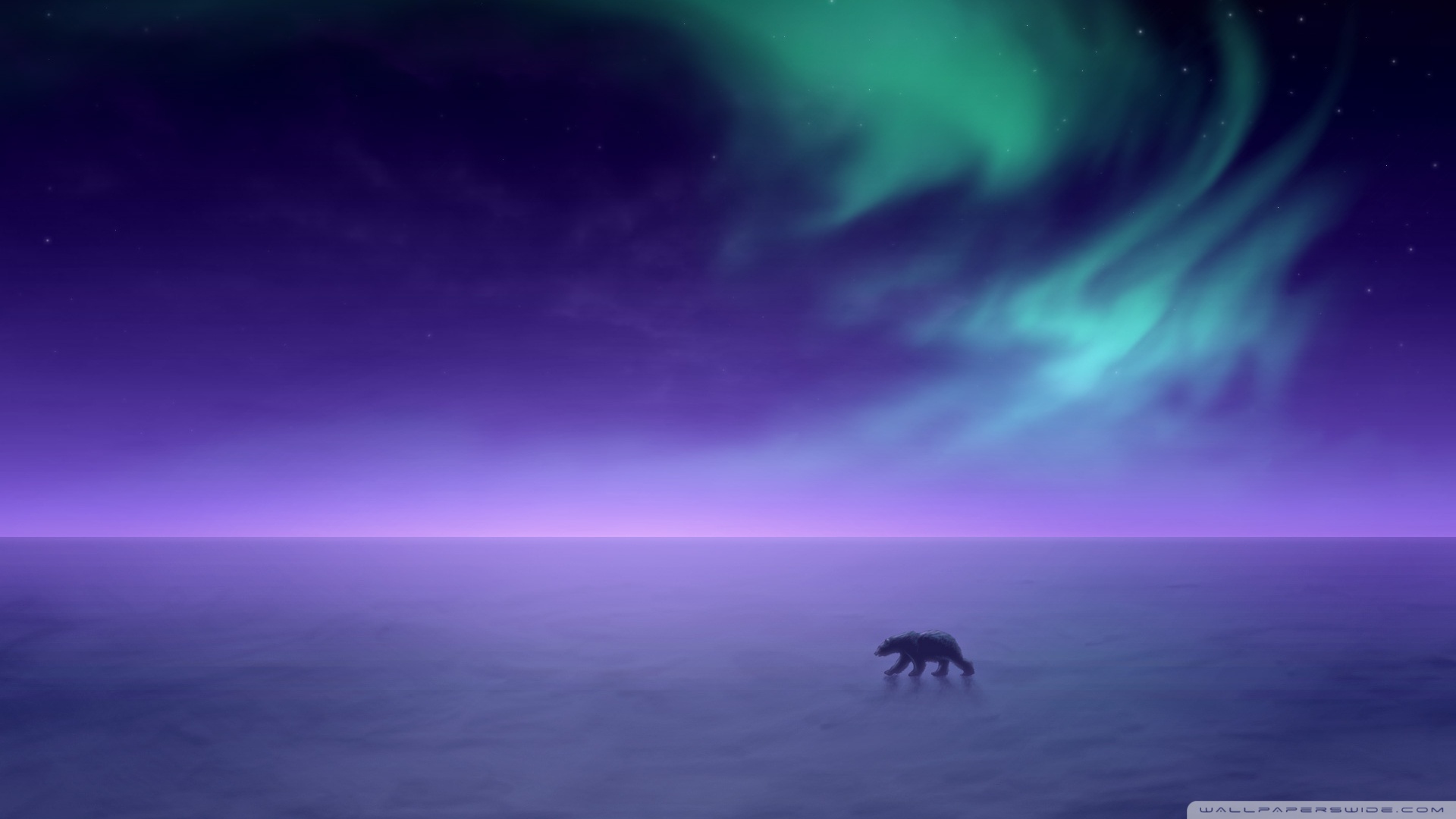 Purple Aurora Borealis Hd Wallpapers