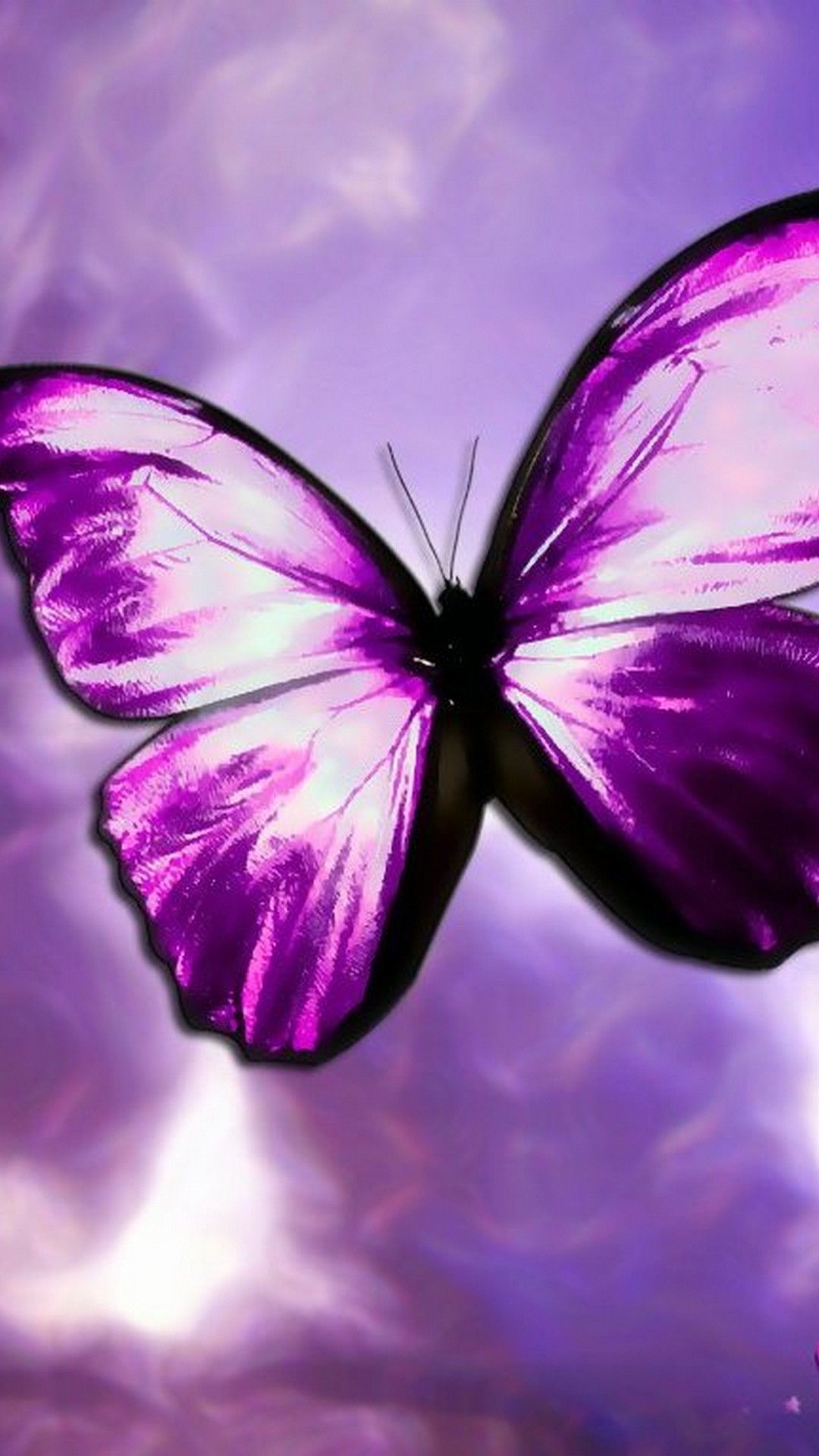 Purple Butterfly Mobile Wallpapers